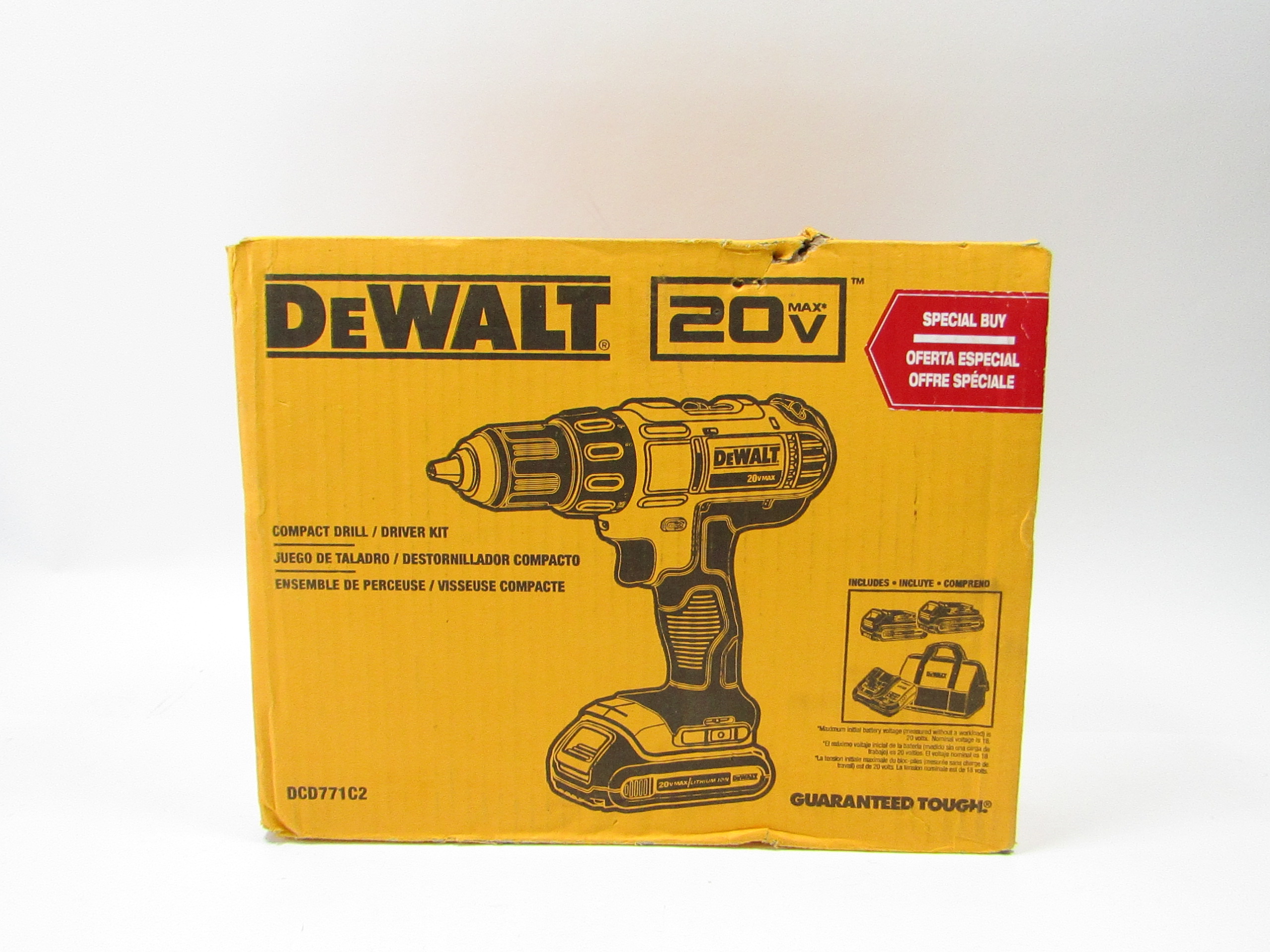 Dewalt Dcd771c2 20v Max 1 2 Compact Drill Driver Kit 6907