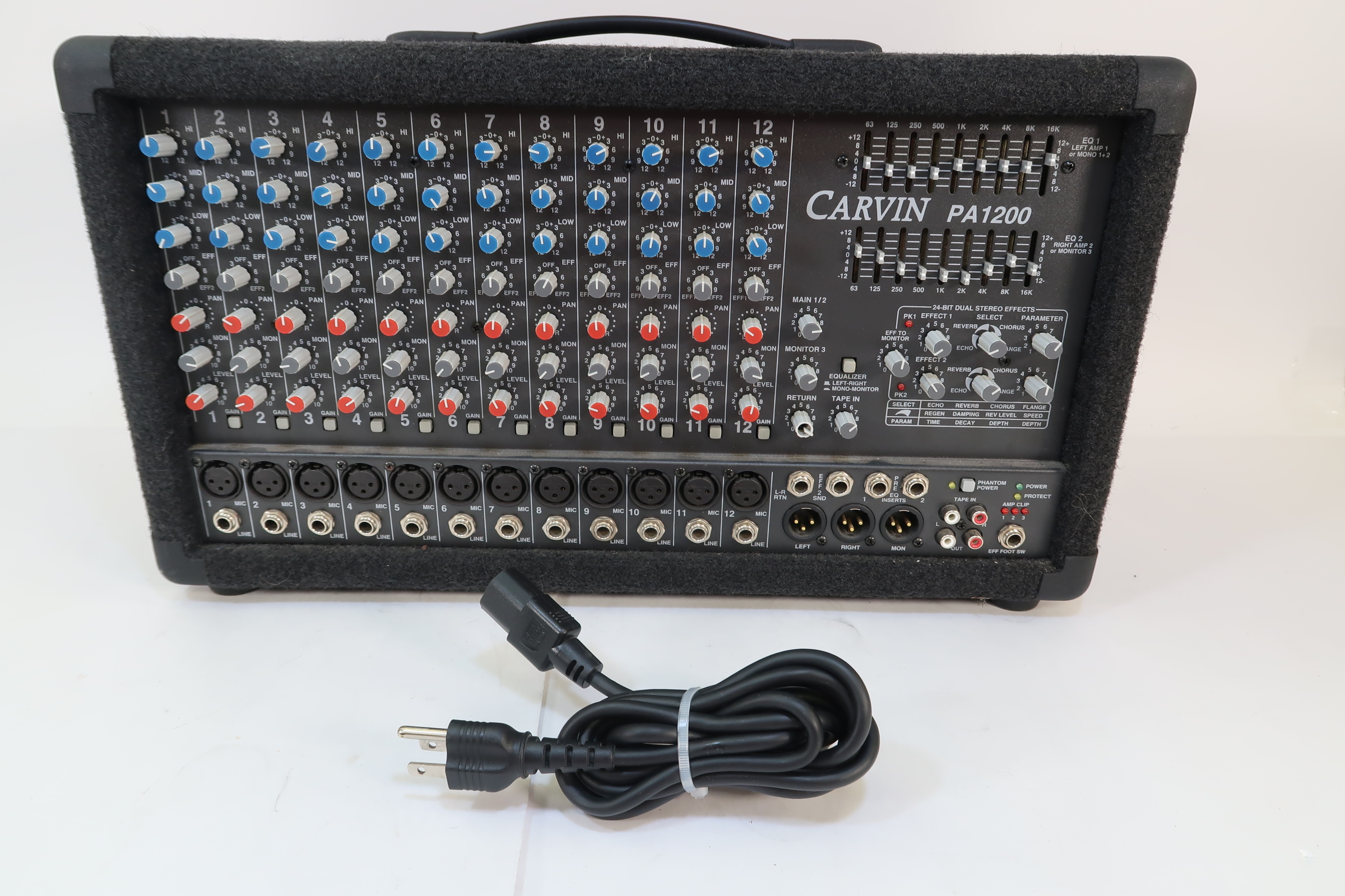 Carvin PA1200 12Channel 1000Watt Powered Mixer In Store Pick Up Only
