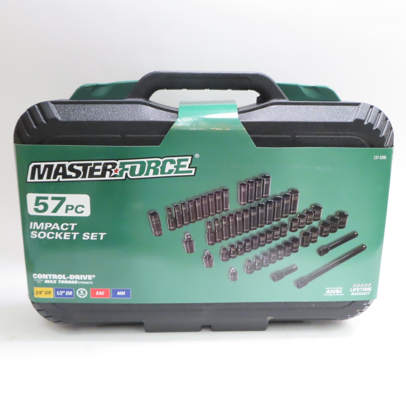 Masterforce 237 8285 57 Piece 1 2 Drive Impact Socket Set Local Pick Up Only