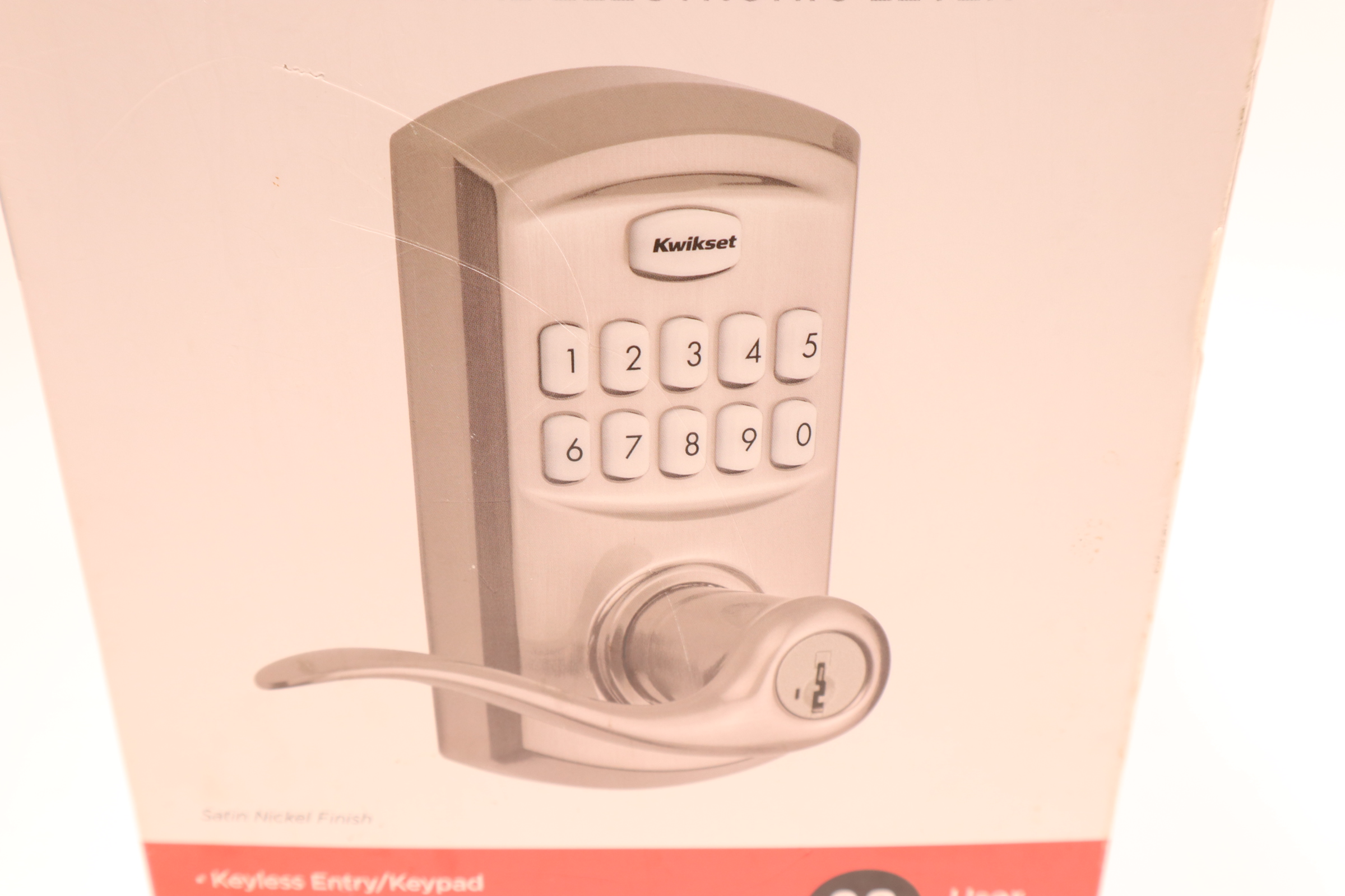 Kwikset Smartcode 917 99170-001 Residential Lever Keypad Lock Satin Nickel