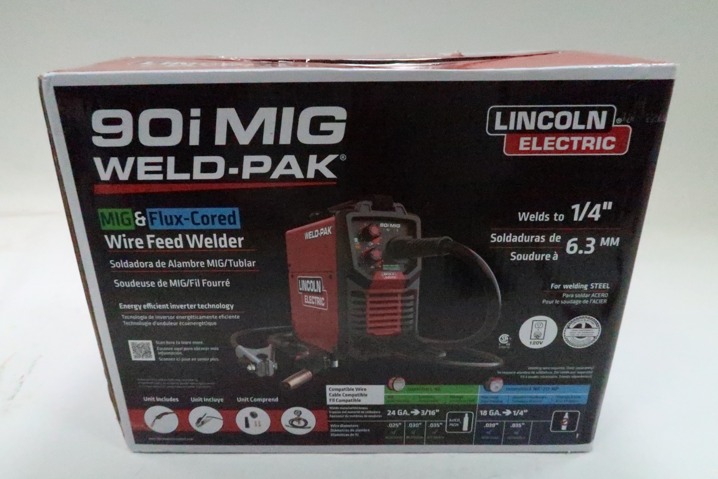 WELD-PAK 90i MIG and Flux-Cored Wire Feeder Welder with Gas Regulator