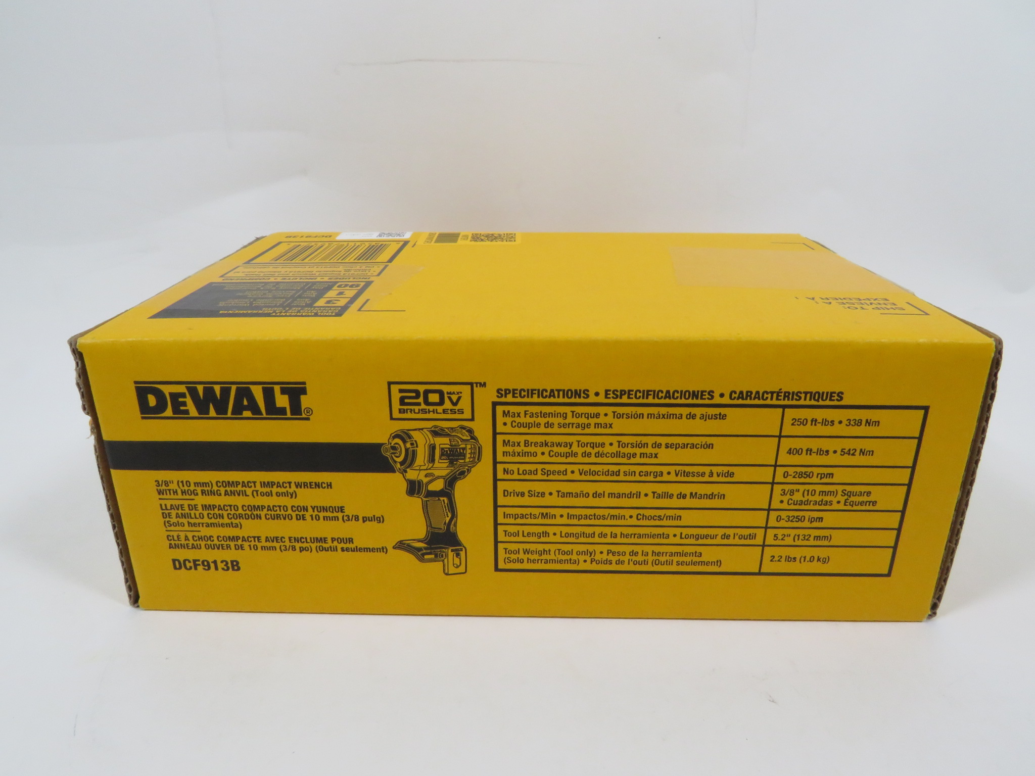 DeWalt DCF913B 20V Max 3/8