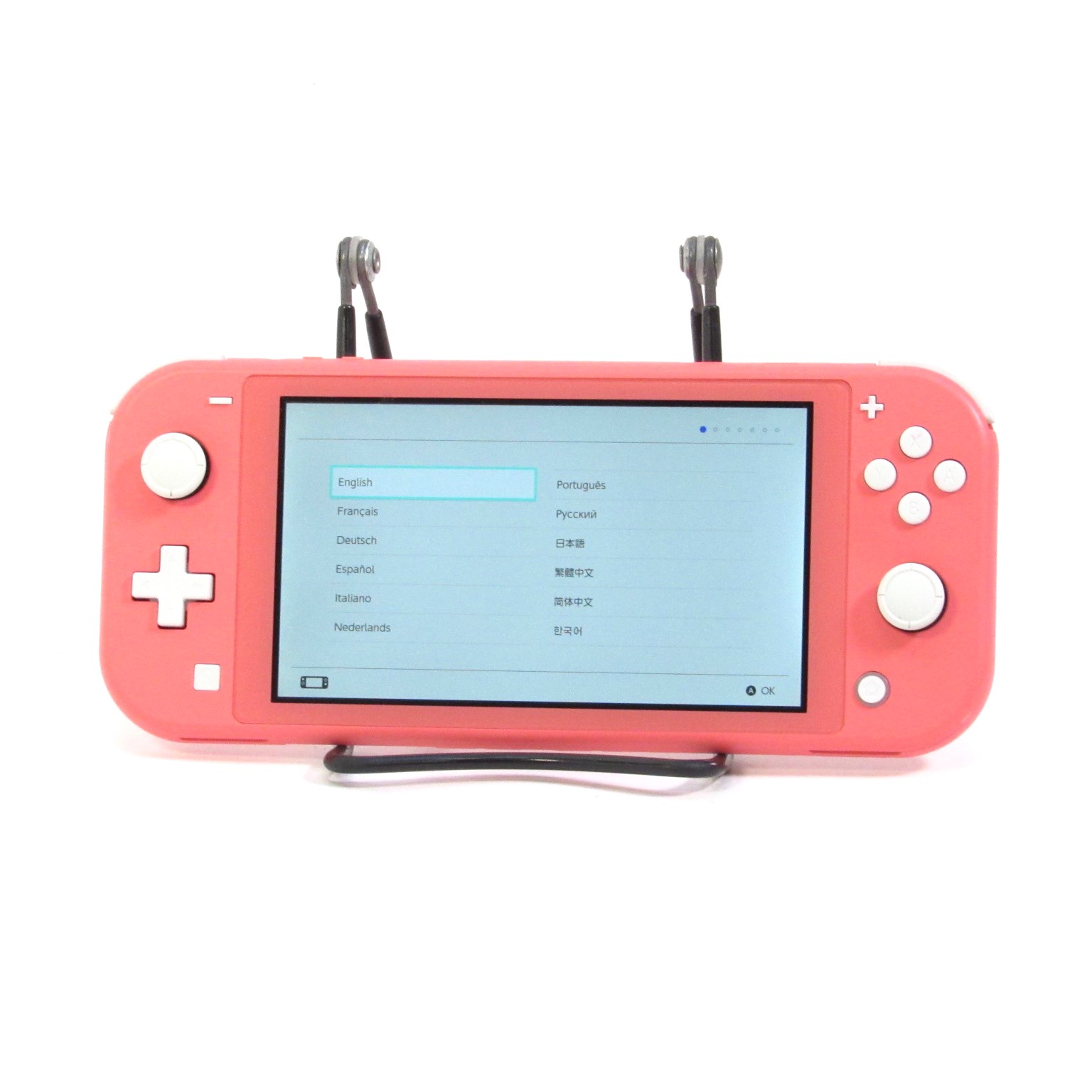 Coral nintendo sale switch lite