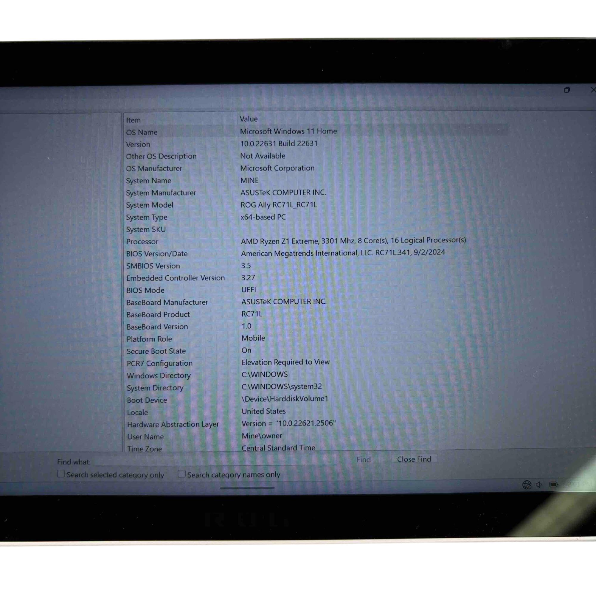 ASUS ROG Ally RC71L 7