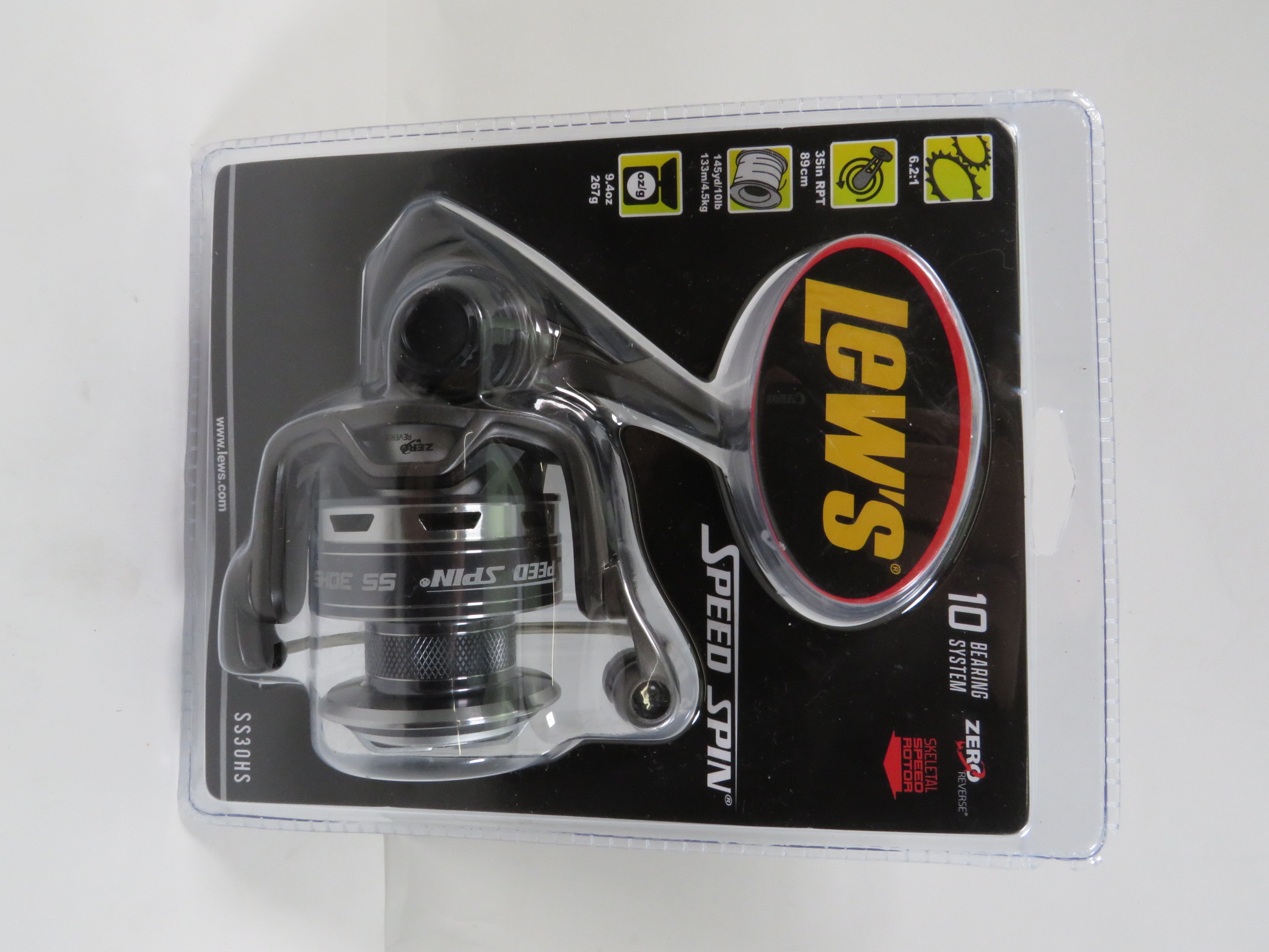 Lews SS30HS 6.21 Gear Ratio 145yd/10lb Fishing Reel 1157