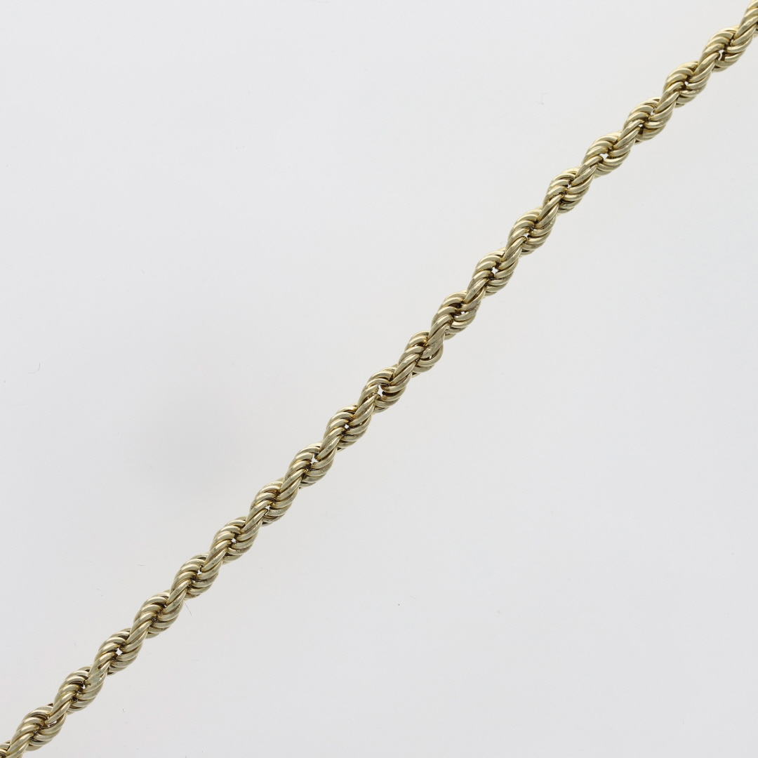 Types Rope Link Chain 3.4mm Rope Link Chain 20.75