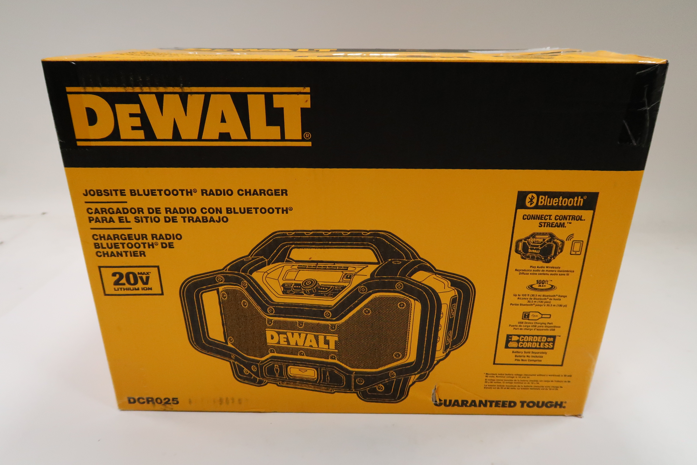 DeWalt DCR025 20V MAX Bluetooth Jobsite Radio 9763