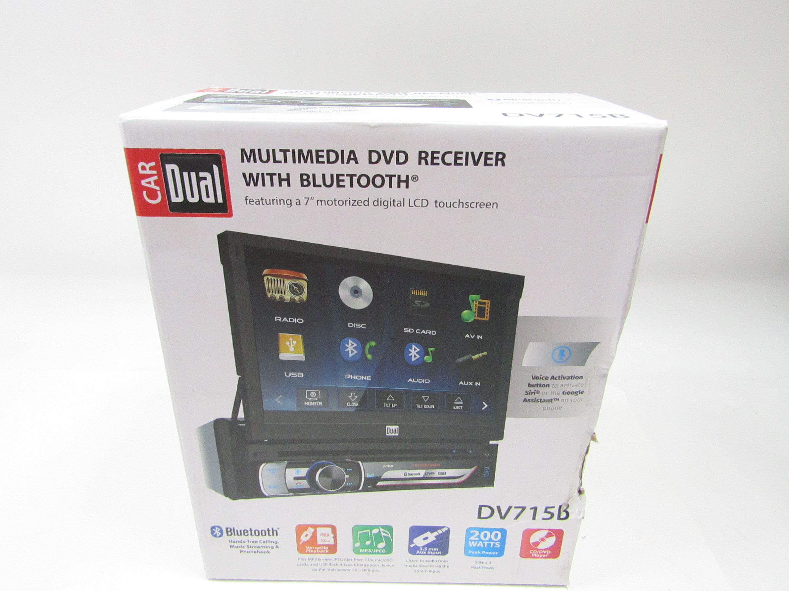 Dual Multimedia DVD Bluetooth InDash Receiver DV715B