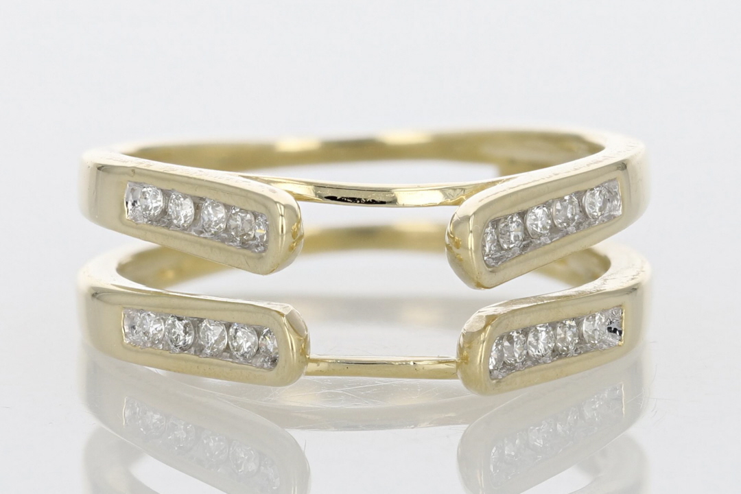 .20ctw Round Diamond Solitaire Enhancer Wedding Band 14k Yellow Gold