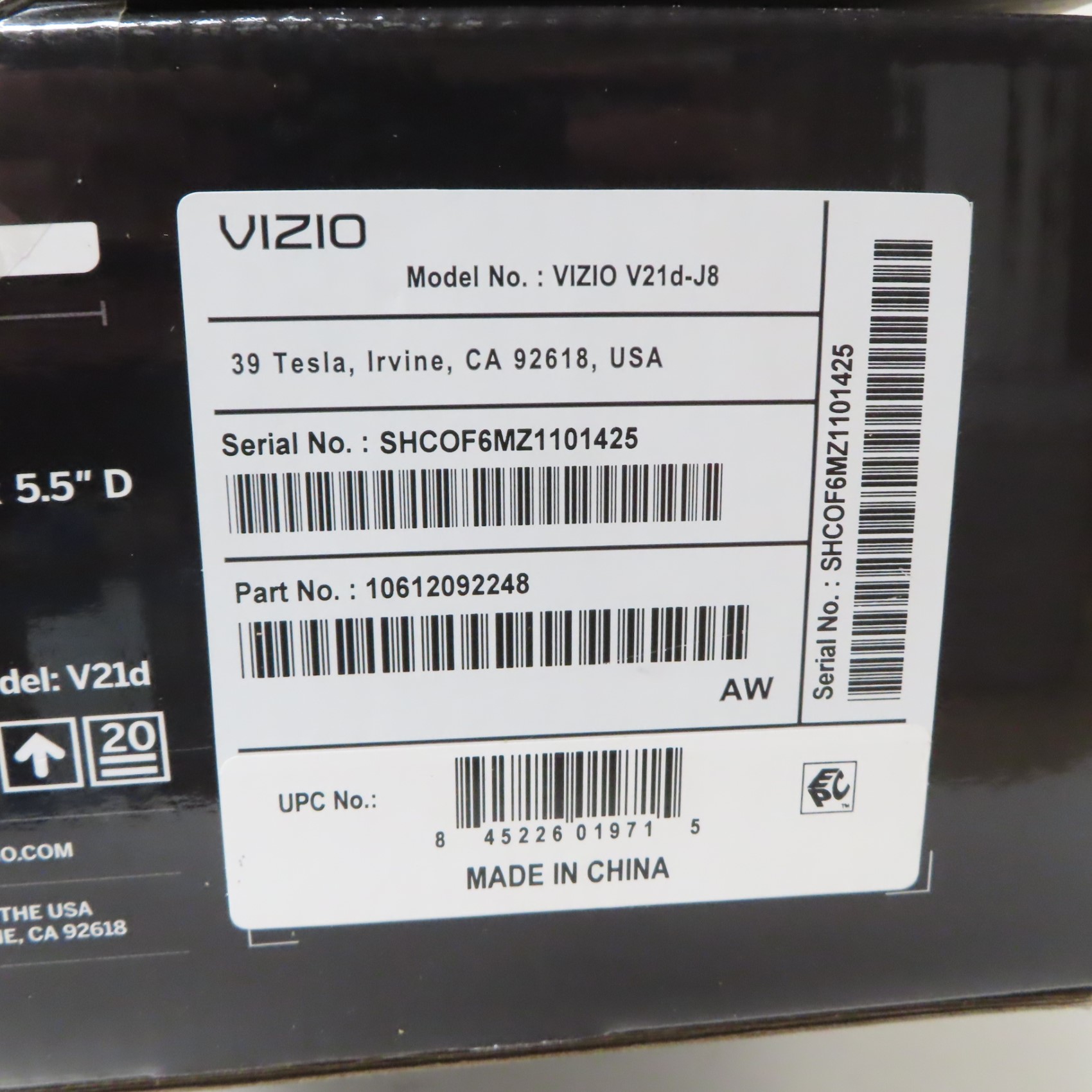VIZIO V21dJ8 VSeries 2.1Channel AllinOne Home Theater Sound Bar