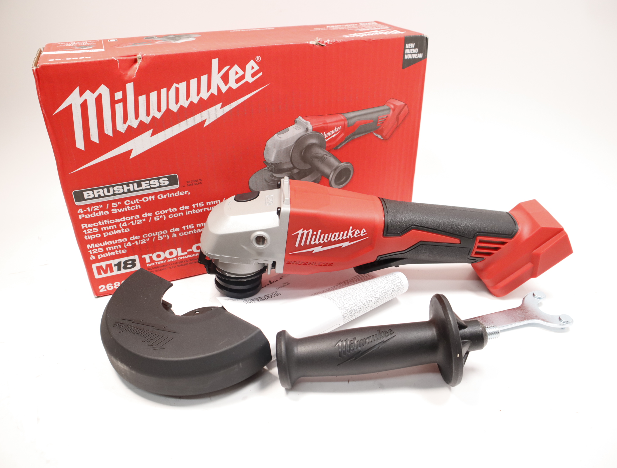 Milwaukee 2686-20 - M18™ Brushless 4-1/2 / 5 Cut-Off Grinder, Paddle