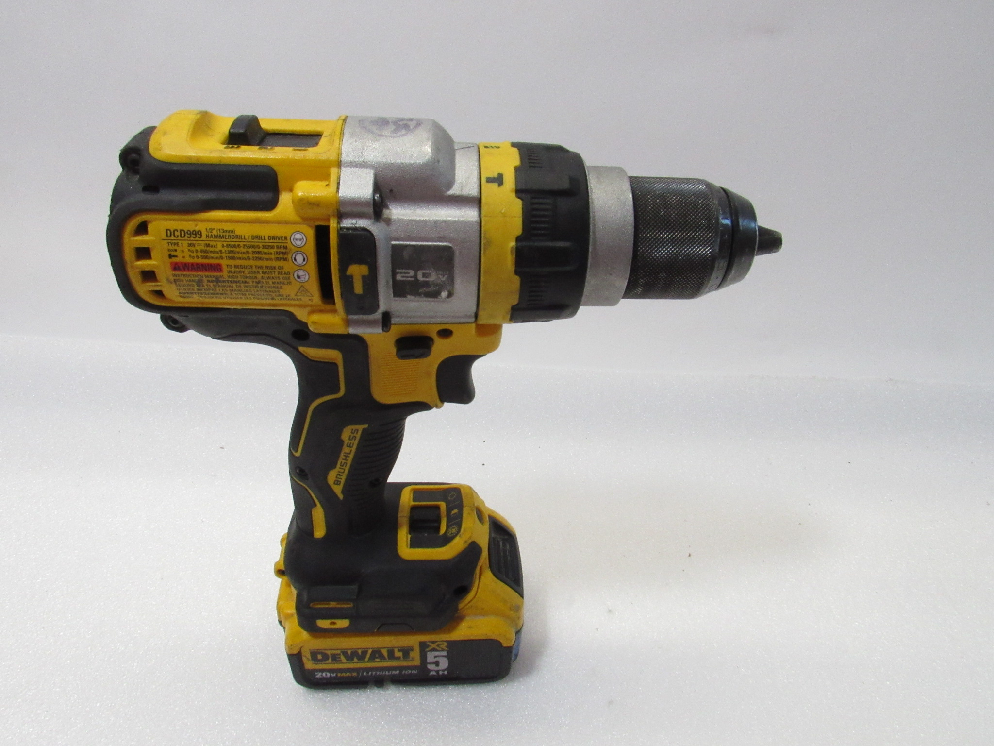 DeWalt DCD999 20V 1/2 in Brushless Cordless Hammer Drill/Driver