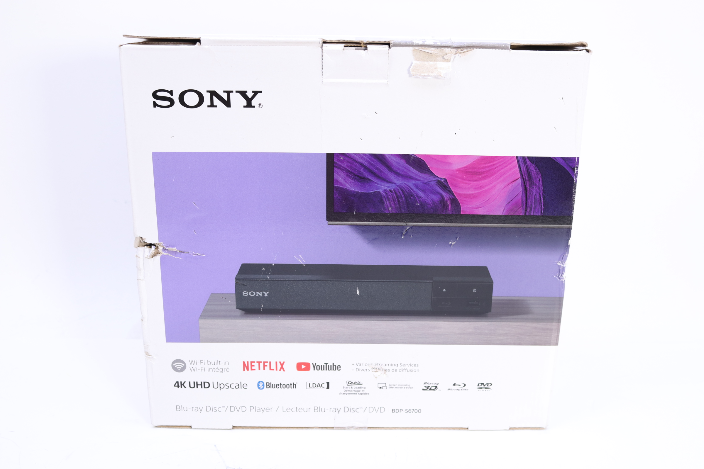 Sony BDP S6700 Streaming 4K Upscaling Wi Fi Built In Blu Ray Player