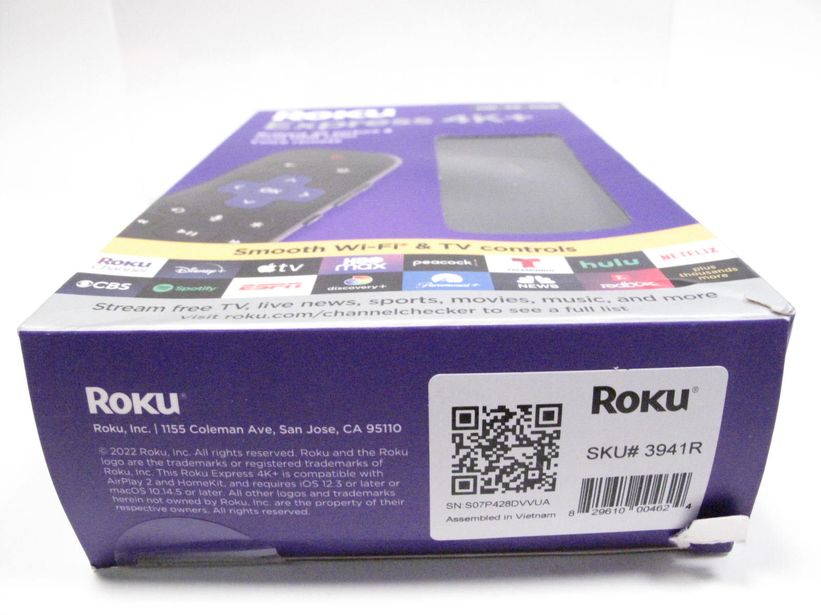 Roku Express 4K+ 3941r Streaming Media Player HD/4K/HDR