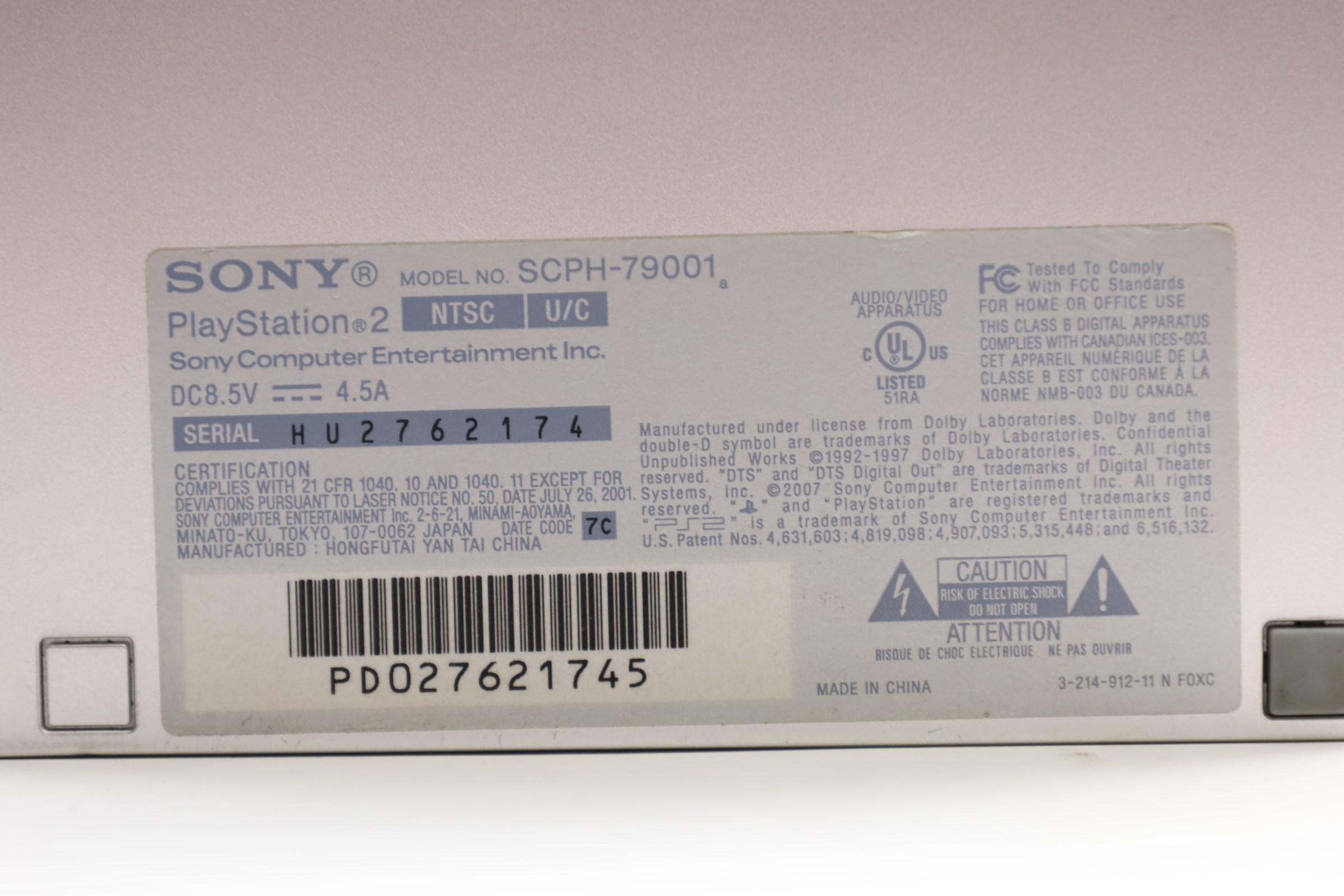 Sony PlayStation 2 Slim SCPH-79001 Video Game Console