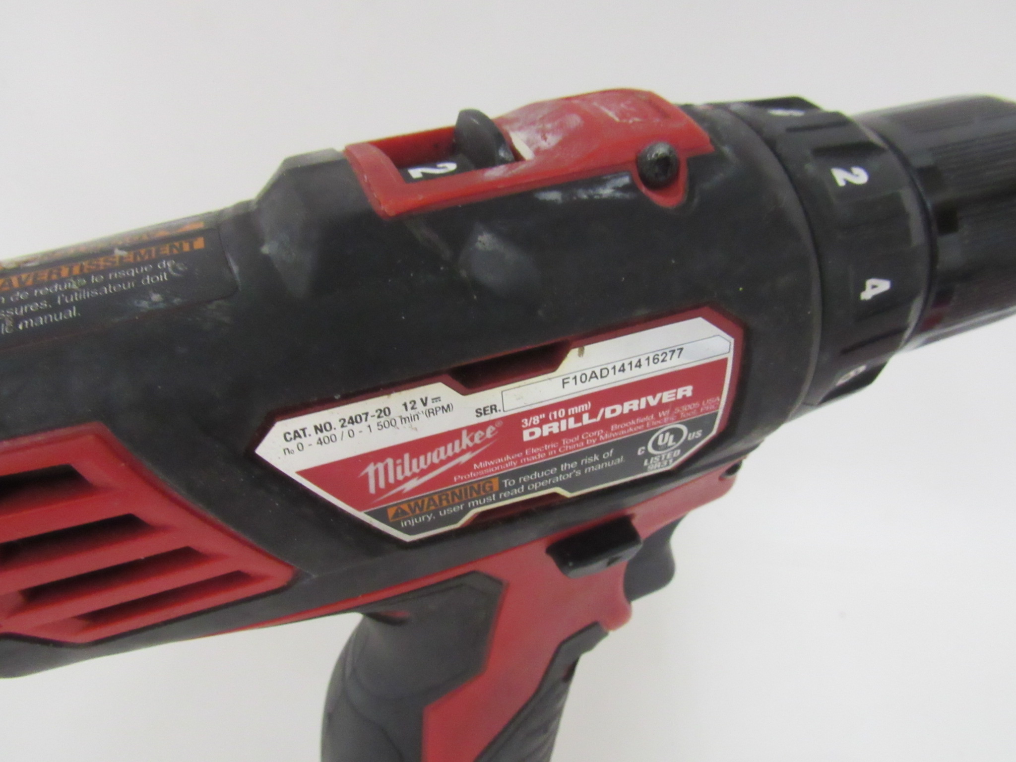 Milwaukee 2407-20 M12 12-Volt Lithium-Ion Cordless 3/8 in. Drill/Driver