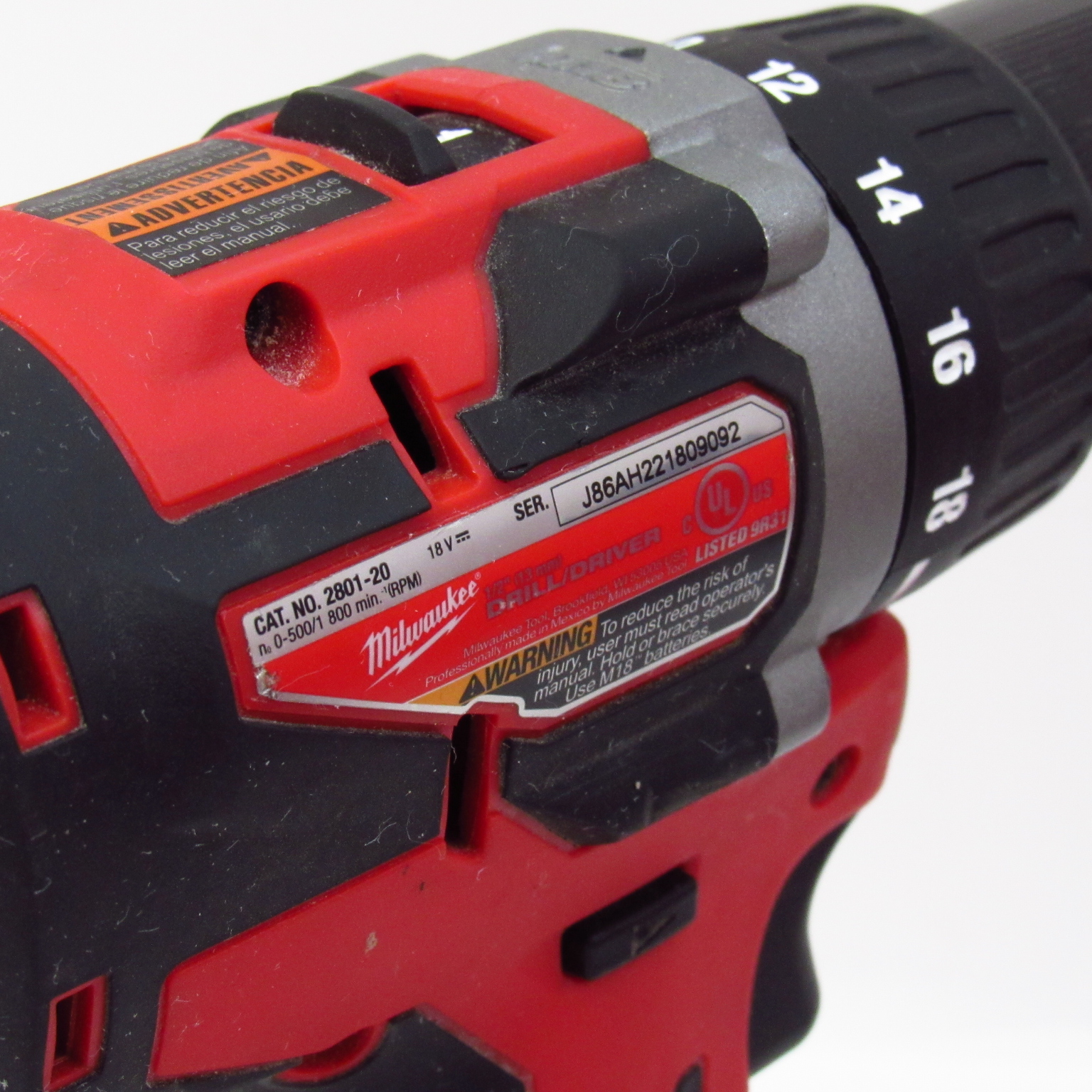 Milwaukee 280120 M18 18V LiIon Brushless Cordless 1/2 in. Compact