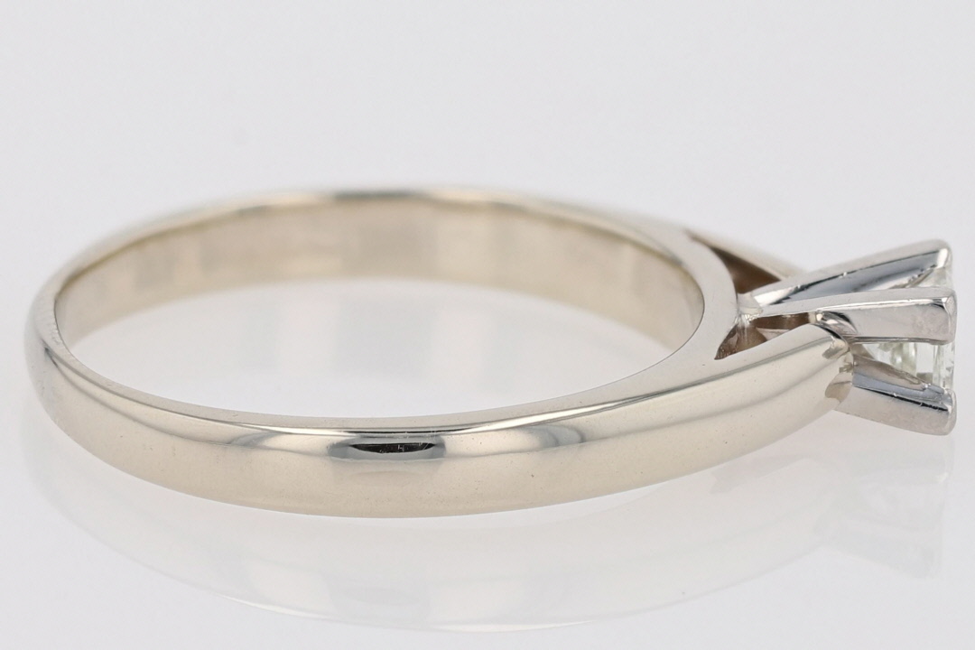.22ct Princess Cut Diamond Solitaire Engagement Ring 14k White Gold ...