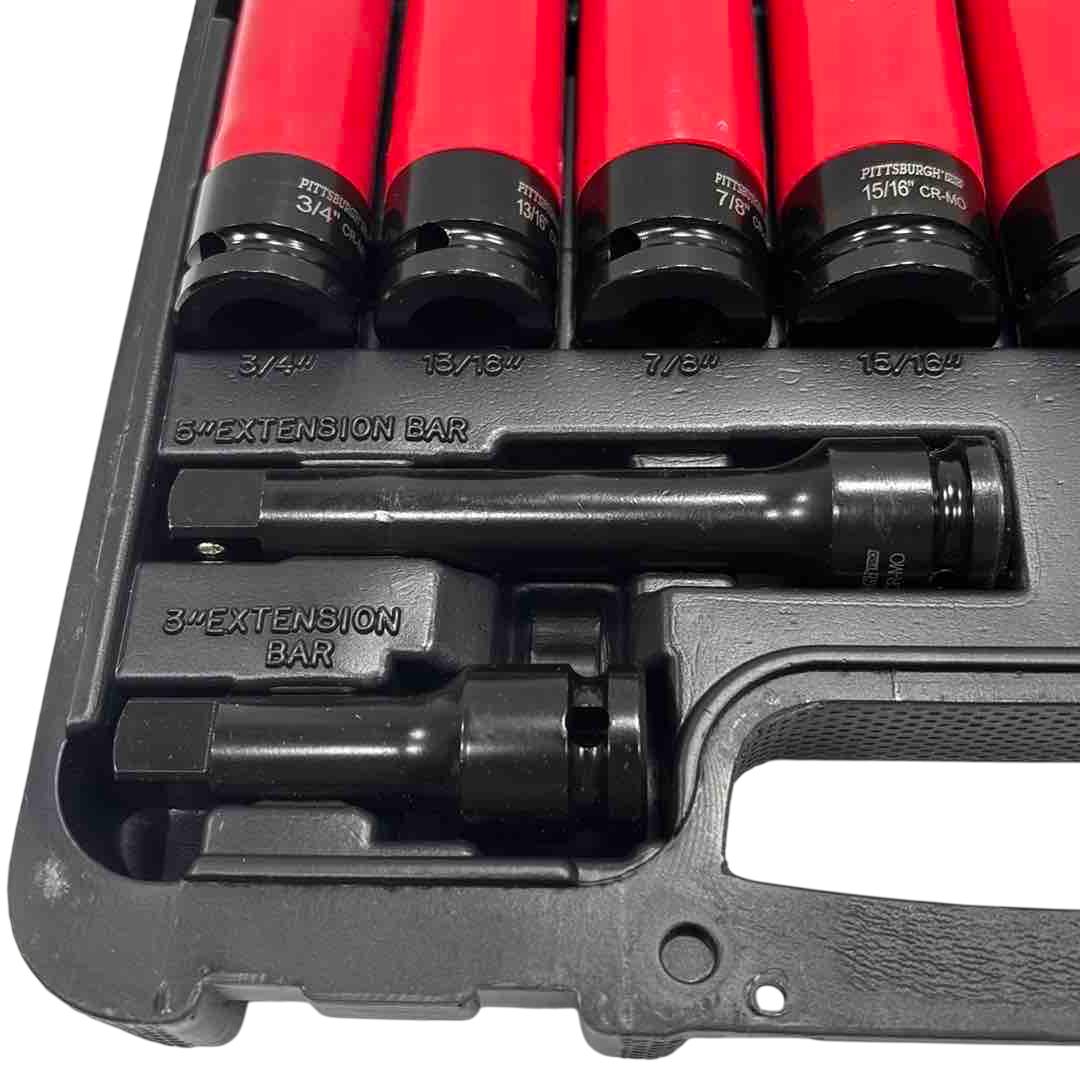 1/2 in. Drive Super High Torque Lug Nut Impact Socket Set, 11 Pc. 1/2 in. Drive Super High Torque Lug Nut Impact Socket Set, 11 Pc.