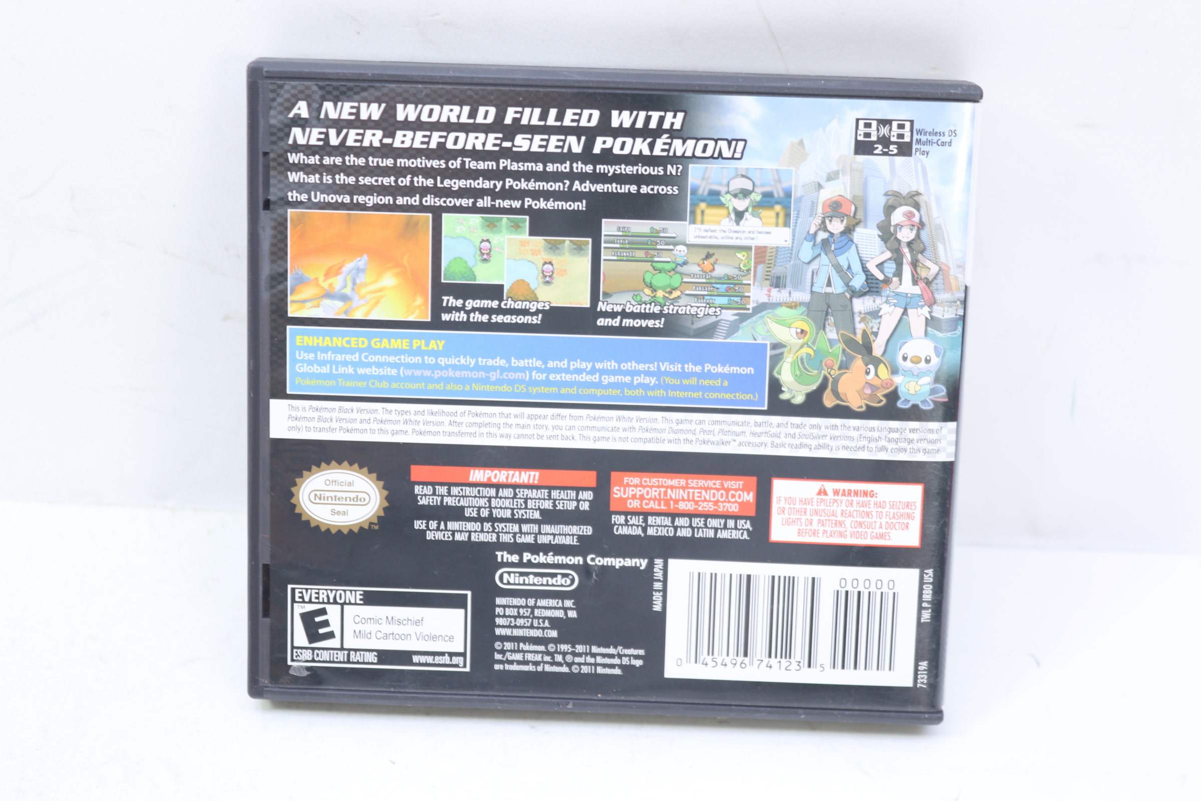 Nintendo TWL-P-IRBO-USA Pokémon: Black Version for Nintendo DS, image size:2400x1600