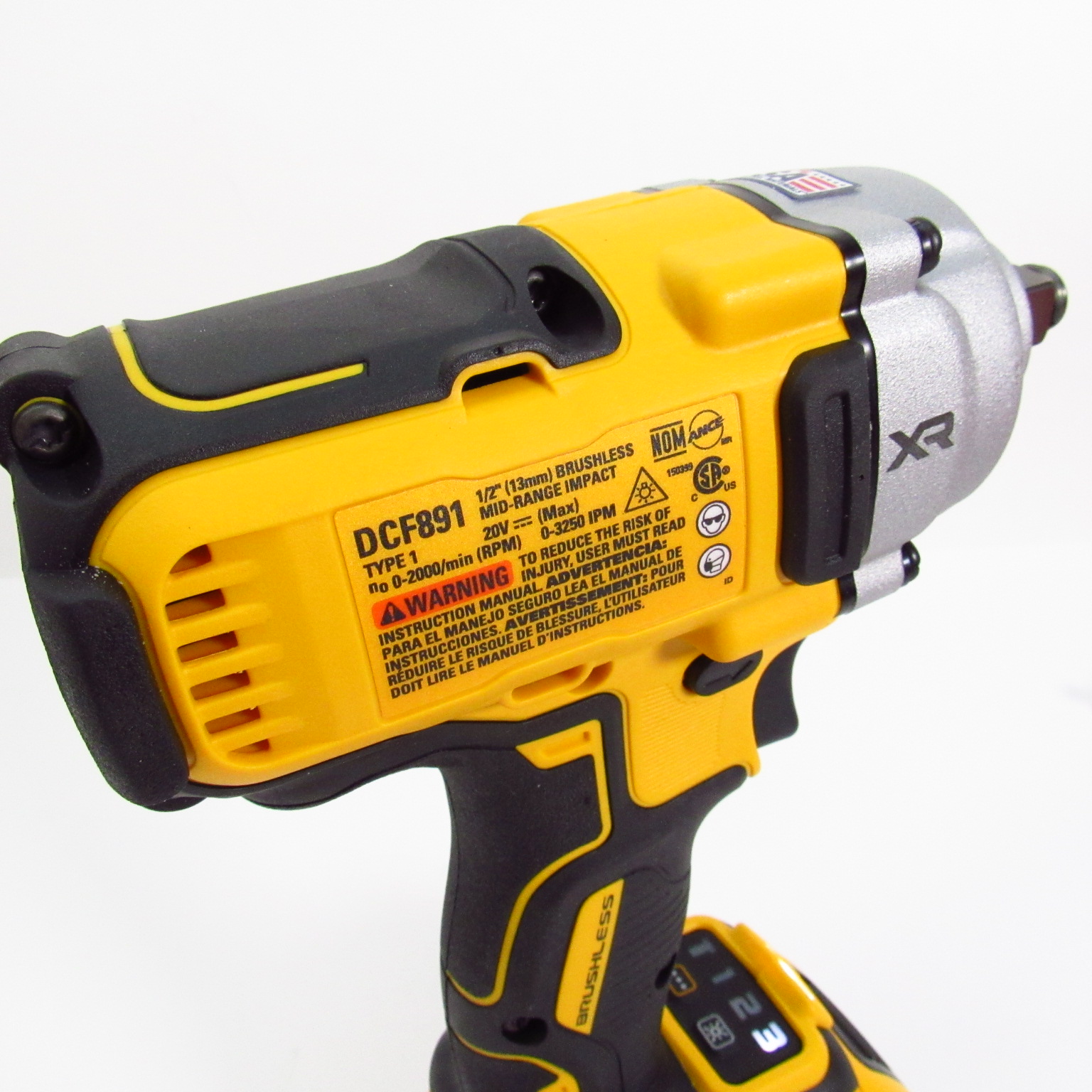 DeWalt DCF891 20V 1/2'' Drive Brushless Cordless MidRange Impact Wrench Kit