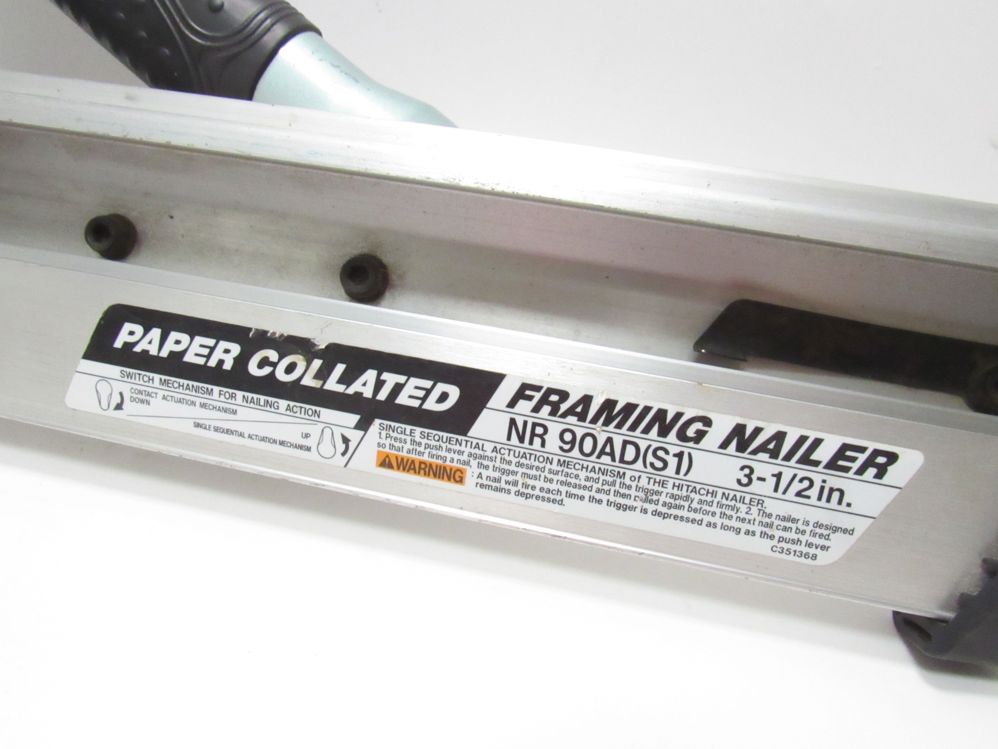 Hitachi NR90AD(S1) 31/2" Paper Collated Framing Nailer