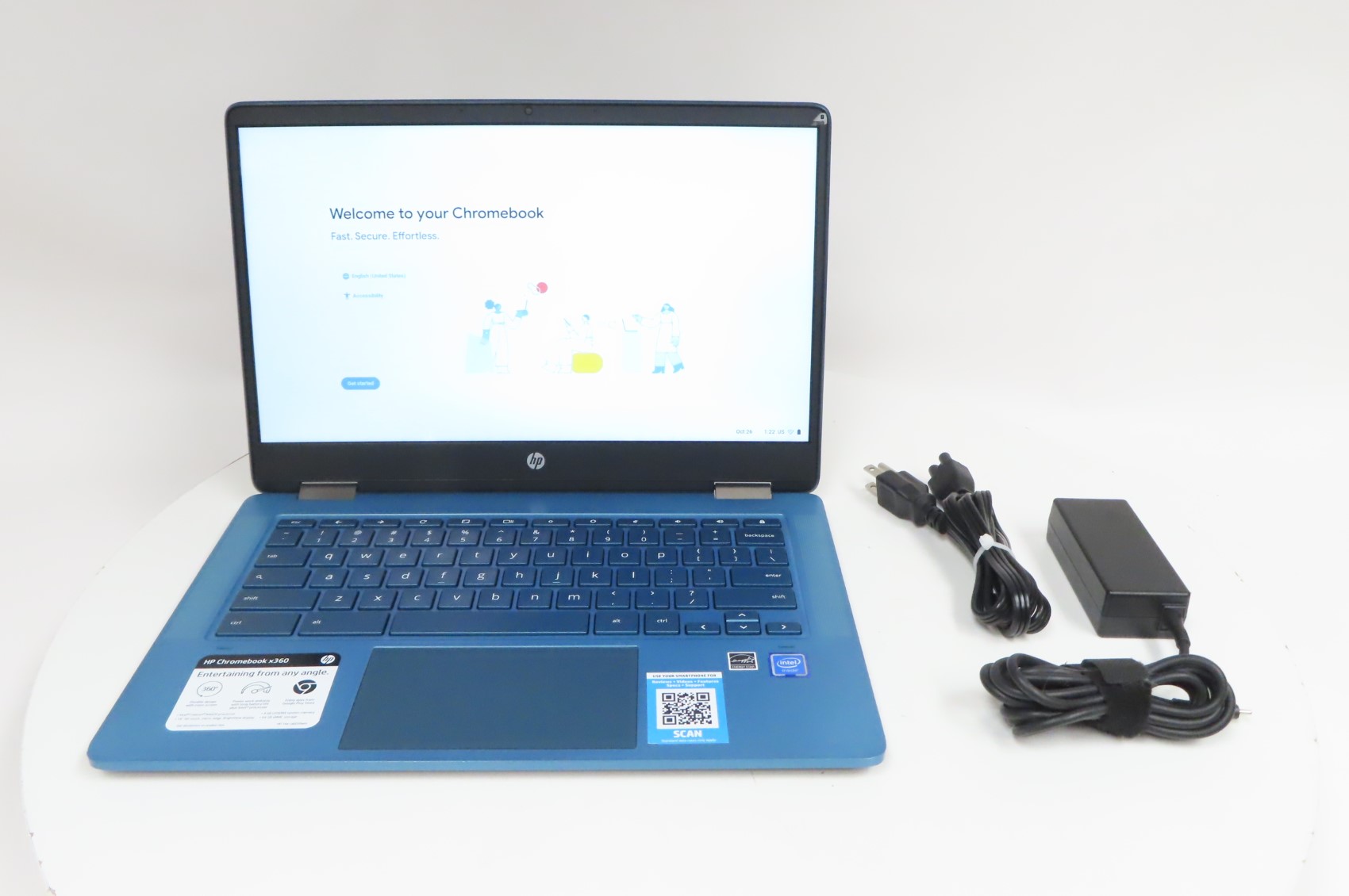 hp -  【haru】HP Chromebook x360 HP X360 14” Convertible Touchscreen Chromebook, Intel