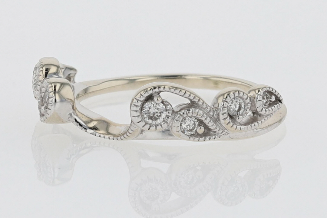 .16ctw Round Diamond Solitaire Enhancer Wedding Band Ring 14k White