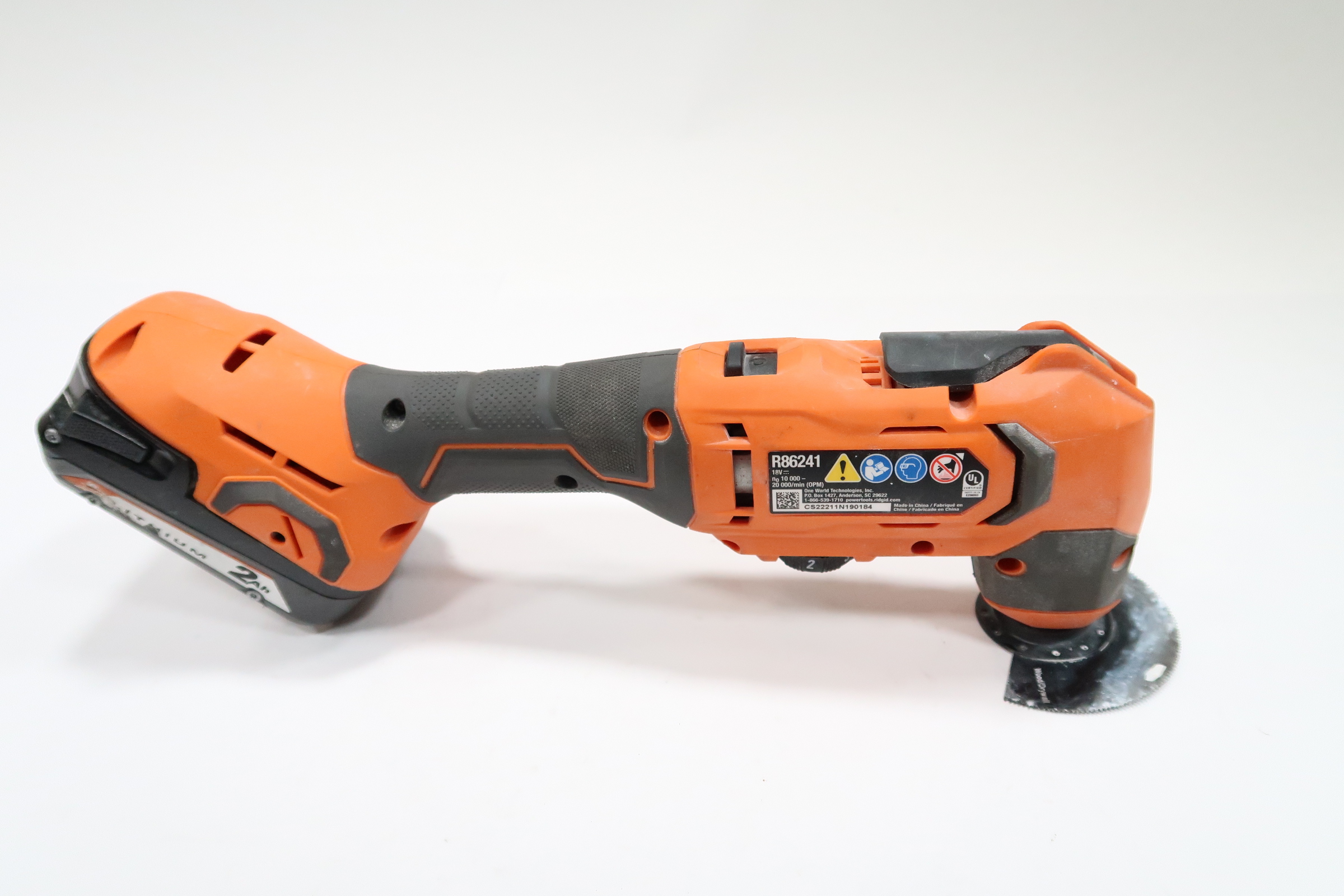 Ridgid R86241 18V Cordless Oscillating Multi-Tool 9159