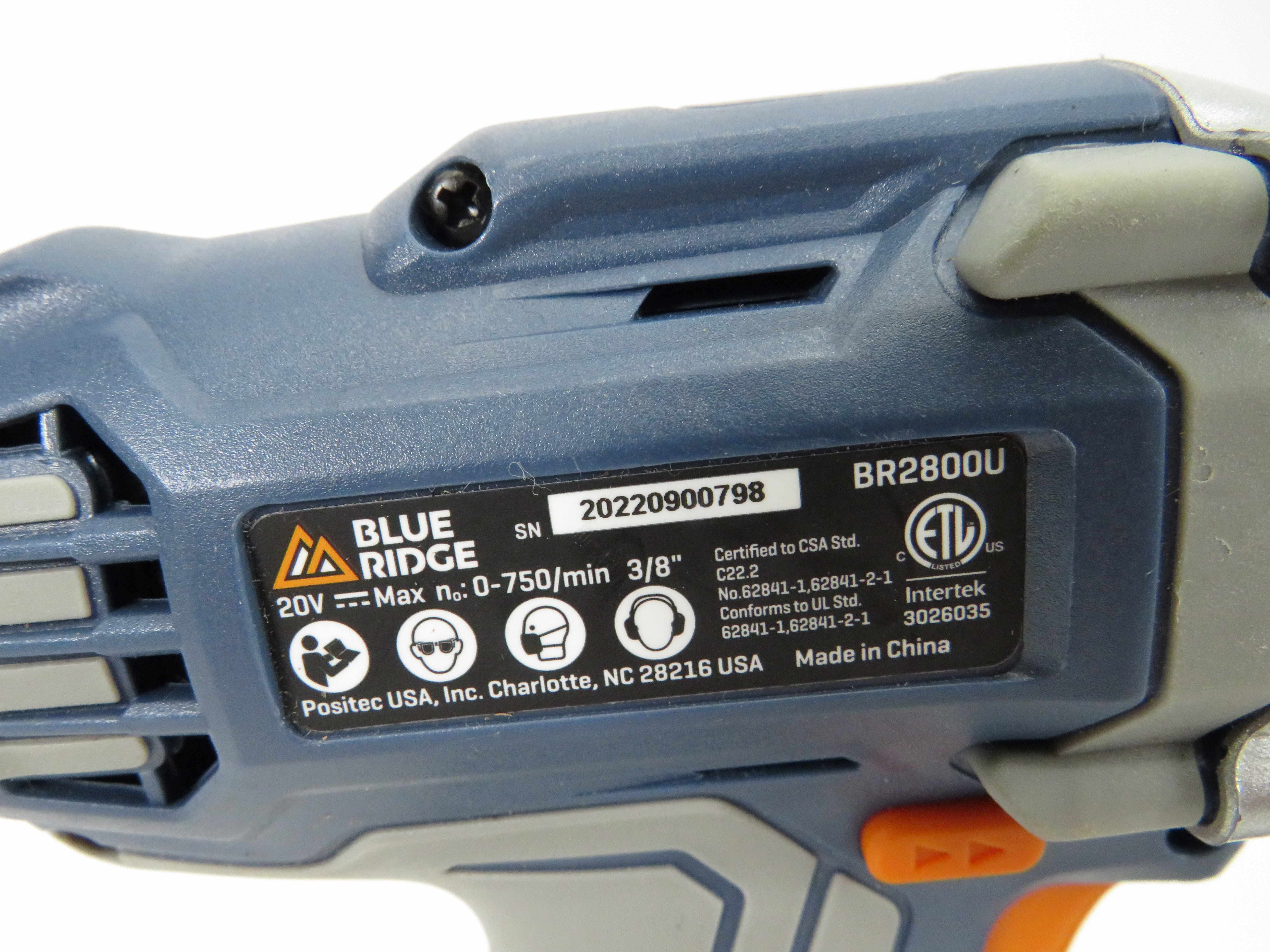 Blue Ridge Drill Driver Work Light Tool Set BR2800U BR2805U