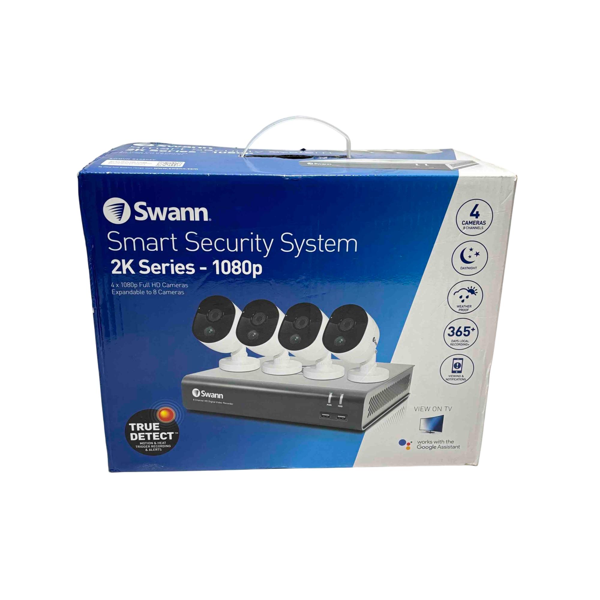Swann Smart Security System 1080P 4カメラ Swann Smart Security System 警告音機能搭載防犯カメラ