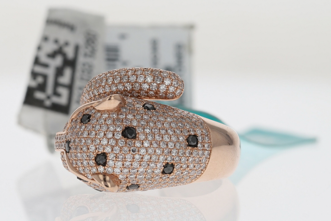 EFFY Signature® Tsavorite and Diamond Panther Ring 14k