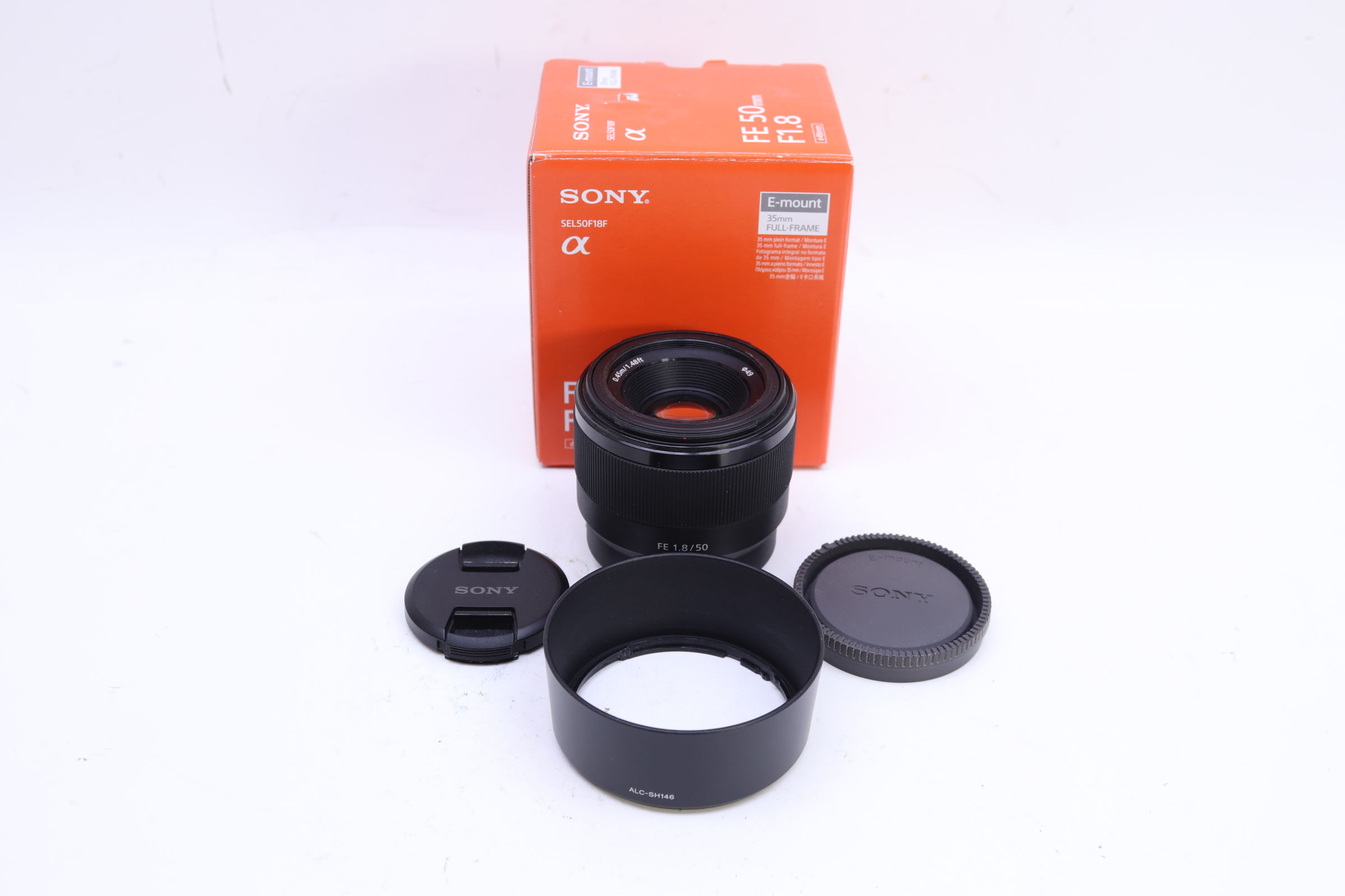 Sony SEL50F18F FE 50mm f/1.8 E-mount Standard Prime Camera Lens