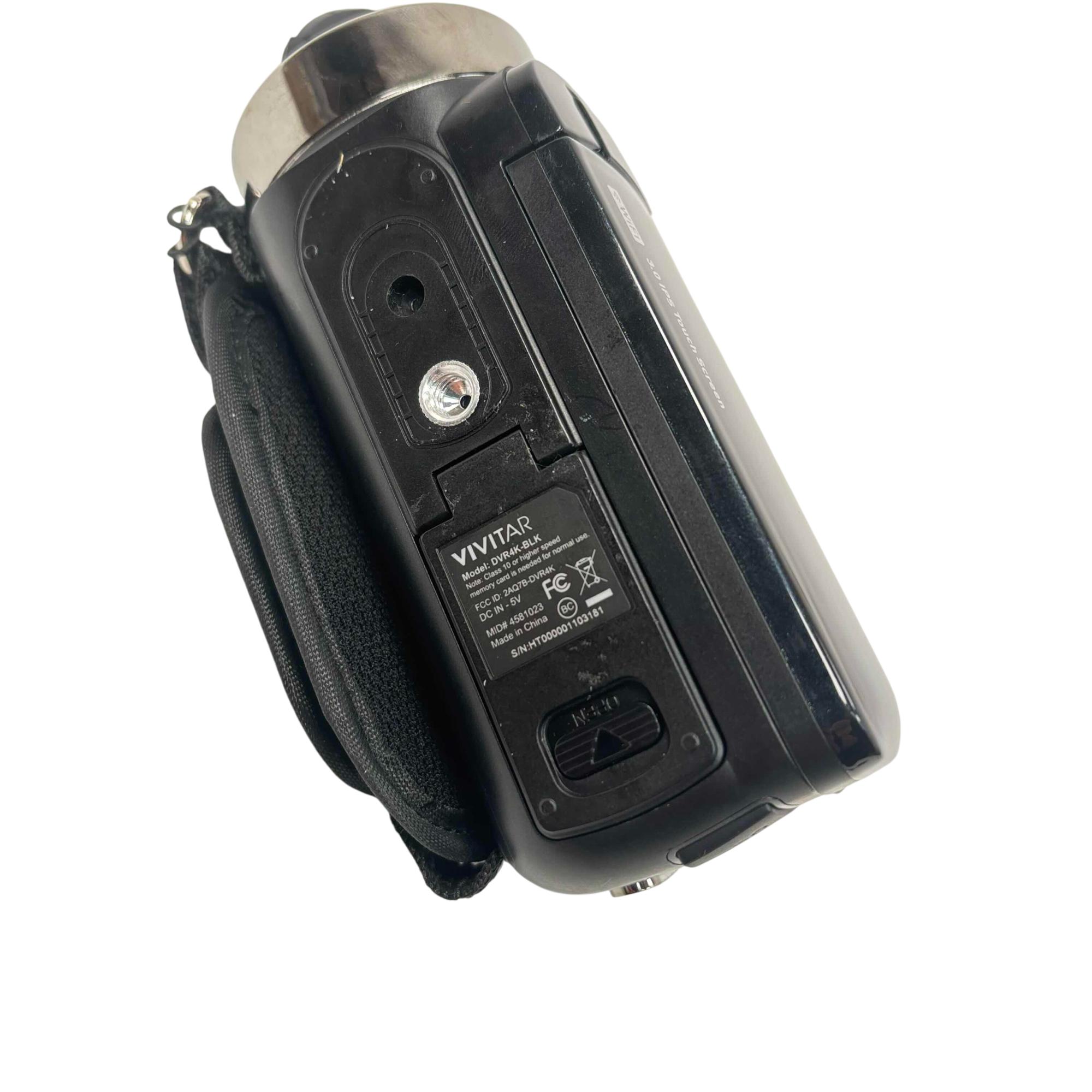 Vivitar DVR4K-BLK Camcorder Wi-Fi Ultra HD 18x Digital Zoom