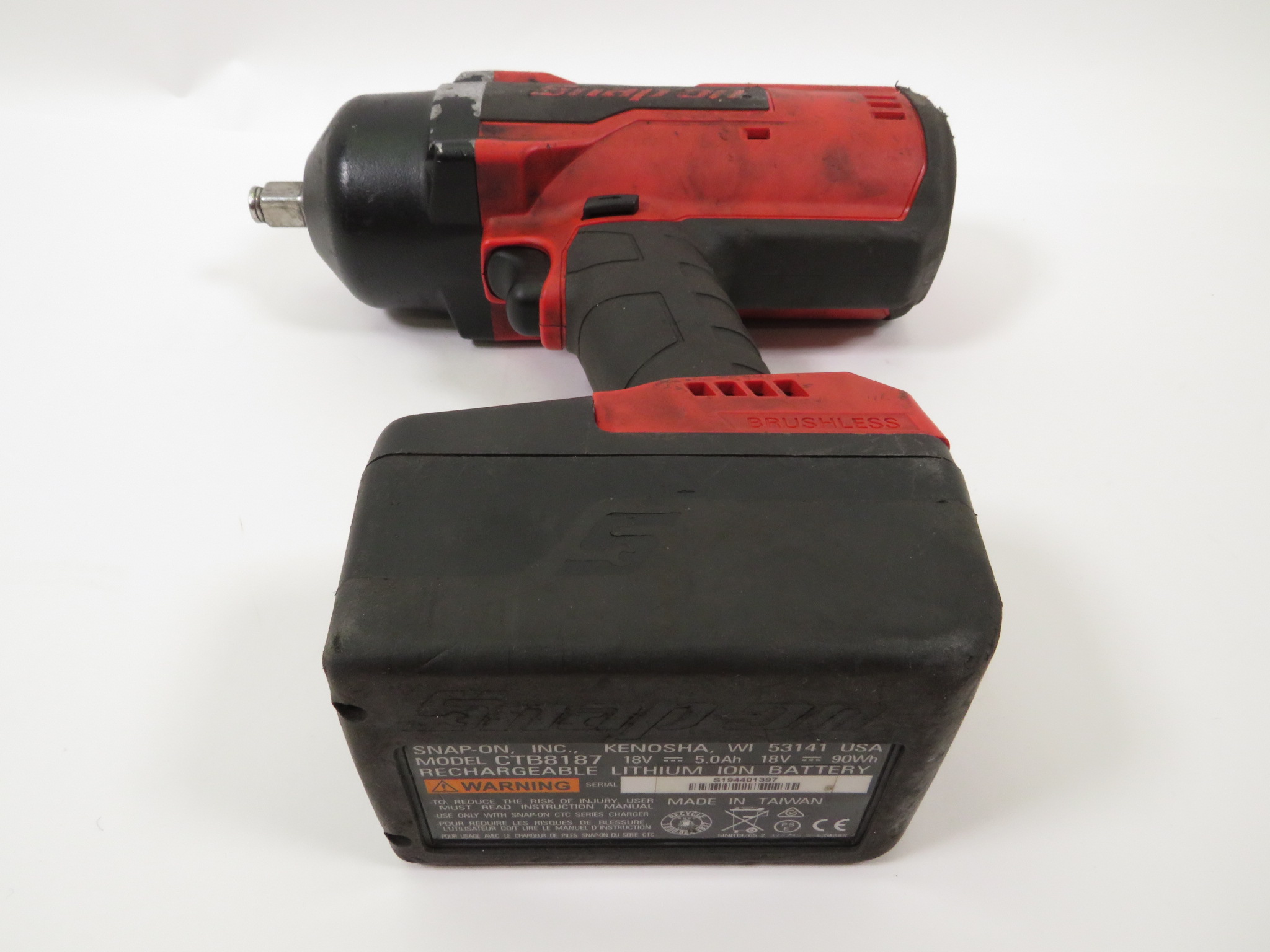 Snapon Tools CT9075 18 V 1/2" Drive Lithium Brushless Cordless Impact