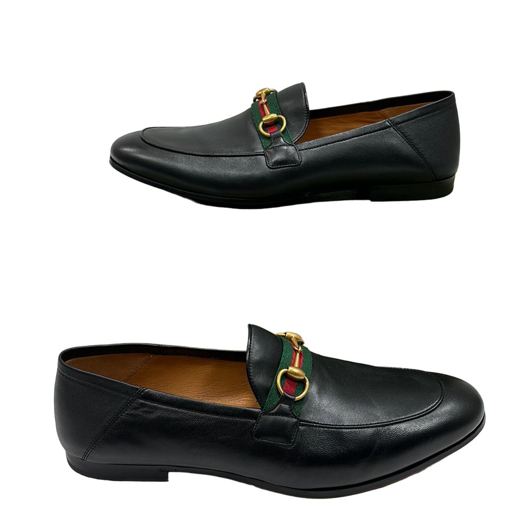 靴 archive GUCCI Horsebit leather loafer Gucci 581513 Web Horsebit Leather Loafer Size 11 Men's