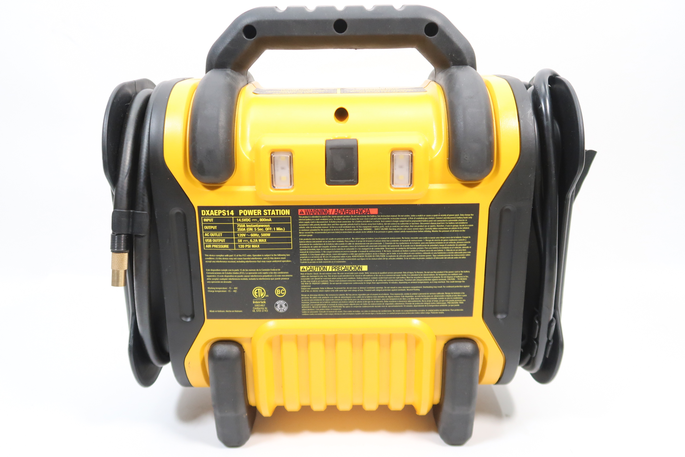 DeWalt DXAEPS14 1600 Peak Amp Portable Car Jump Starter/Digital Air