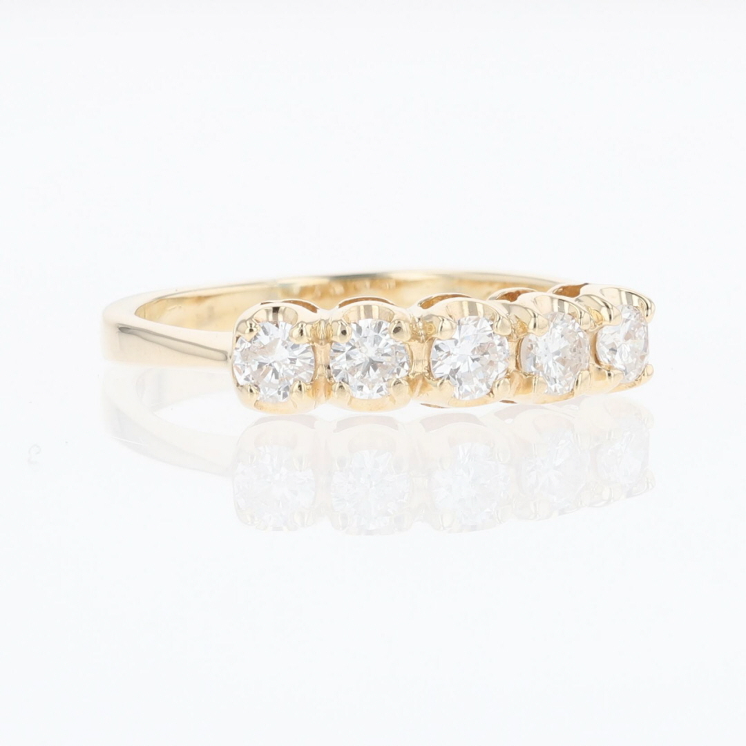 .49ctw Round Cut Diamond Prong Set Wedding Band Ring 14k Yellow Gold ...