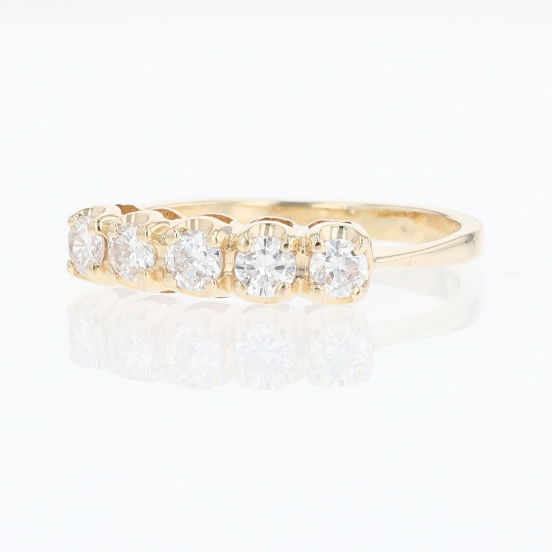 .49ctw Round Cut Diamond Prong Set Wedding Band Ring 14k Yellow Gold ...