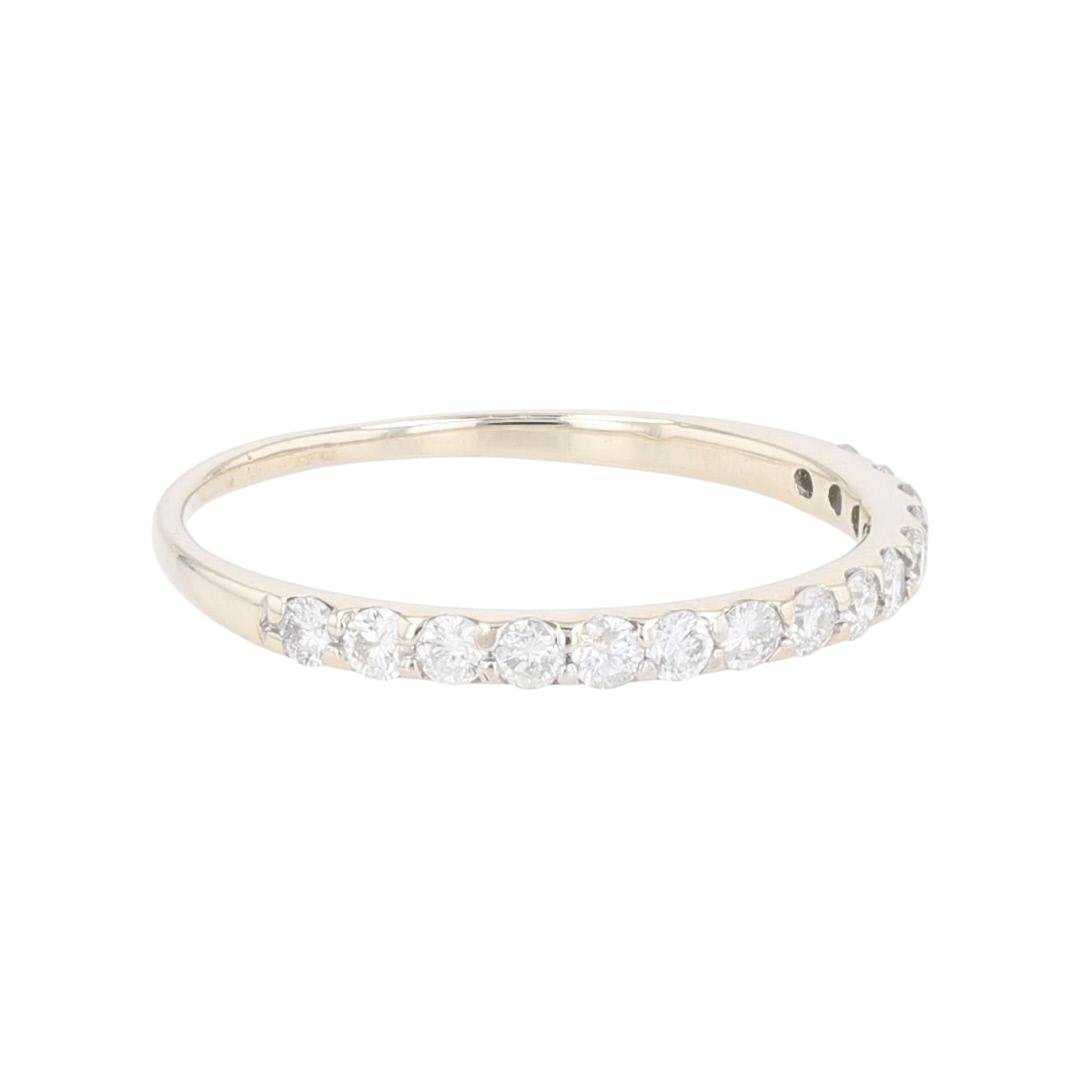 .42ctw Round Cut Diamond Prong Set Wedding Band Ring 14k White Gold ...