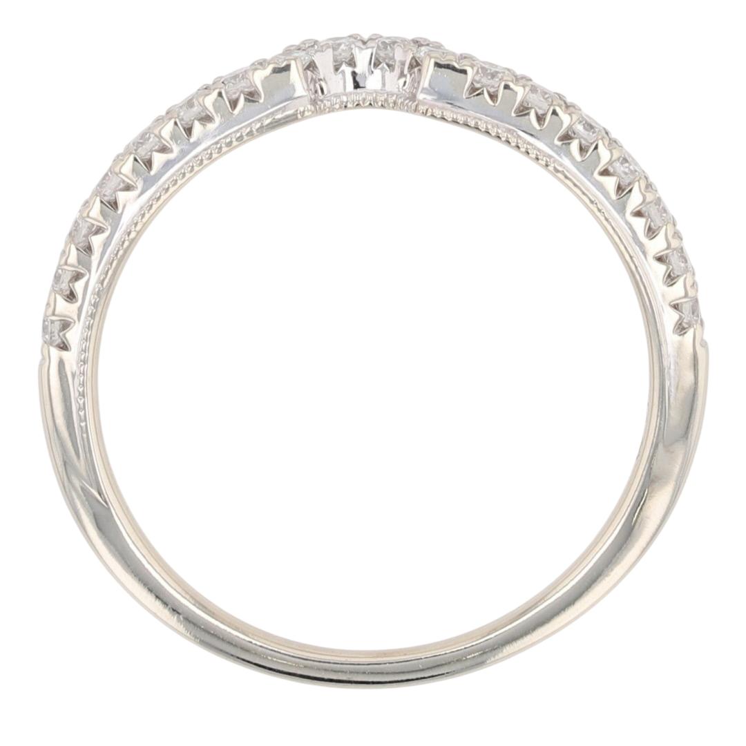 .24ctw Round Cut Diamond Pavé Set Wedding Band Ring 14k White Gold Size 7.5