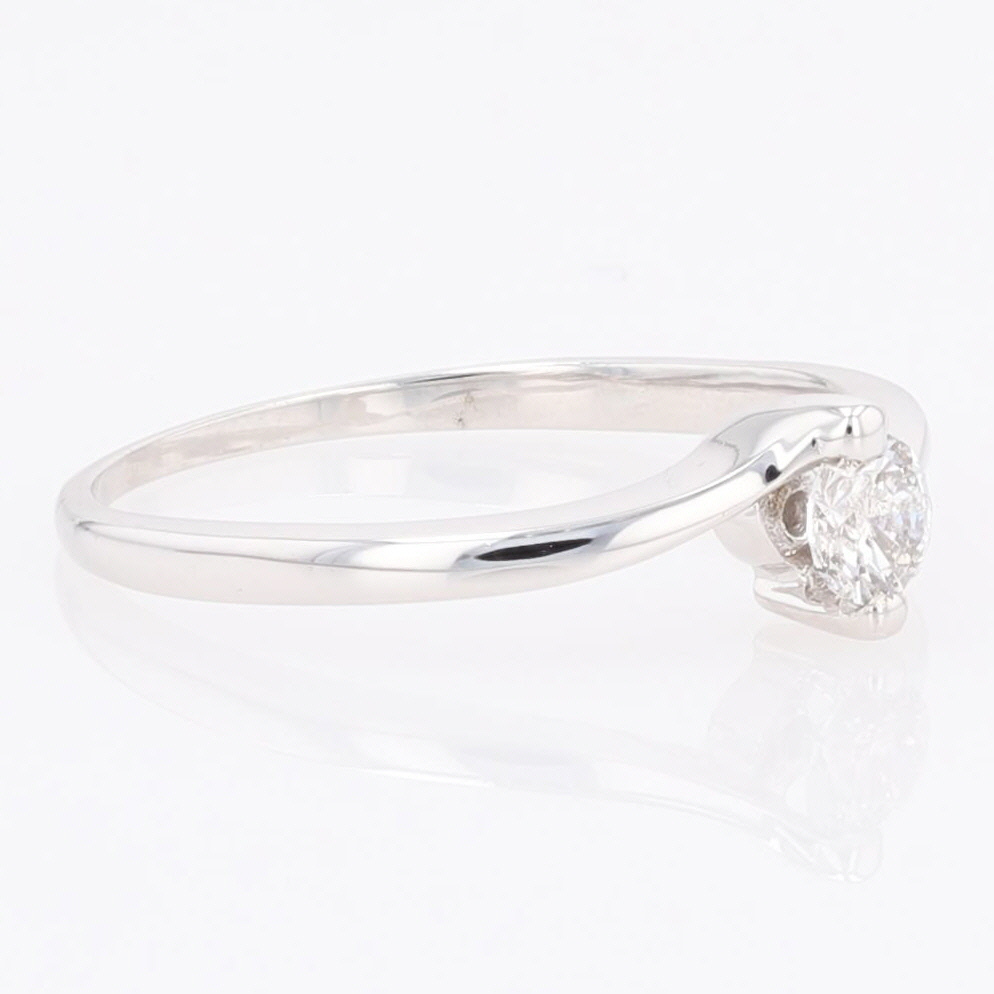 .23ct Round Cut Diamond Solitaire Engagement Ring 14k White Gold Size 6.75