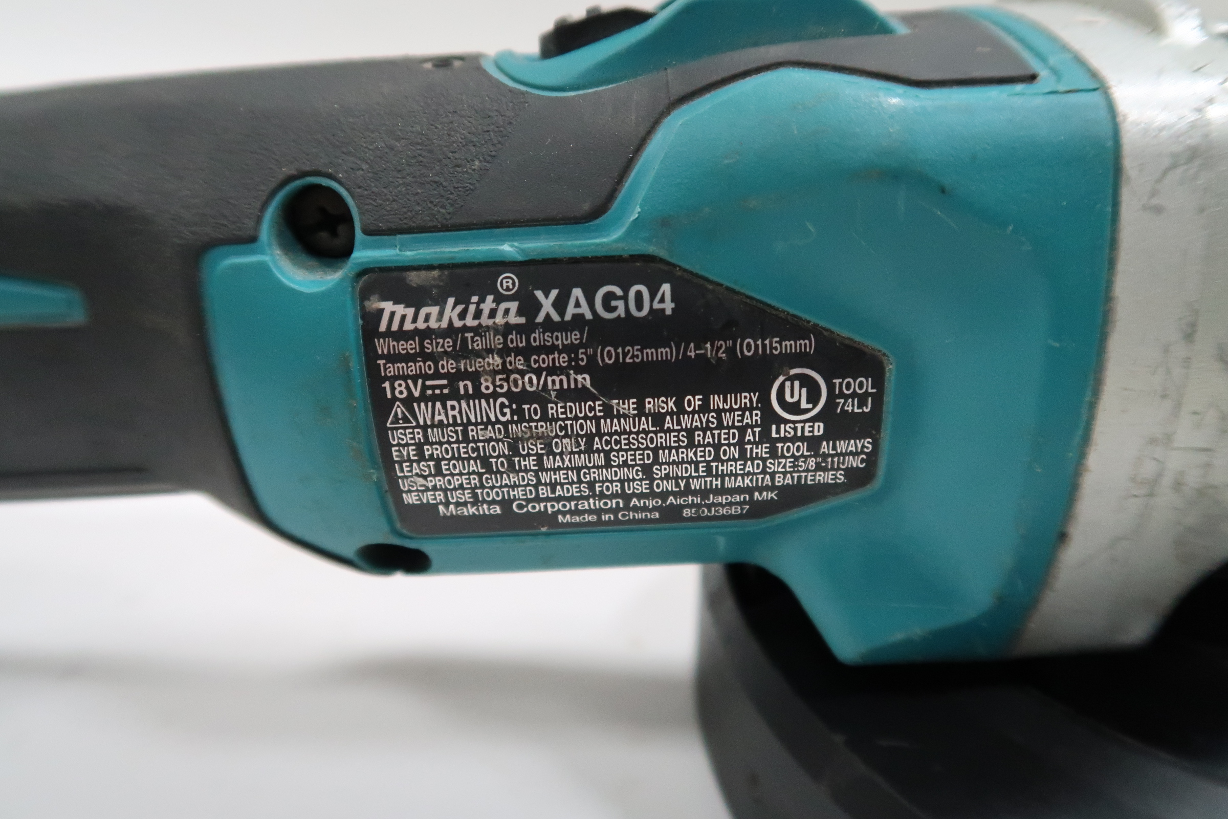 Makita XAG04Z LXT Grinder (Tool Only) - Coastal Tool