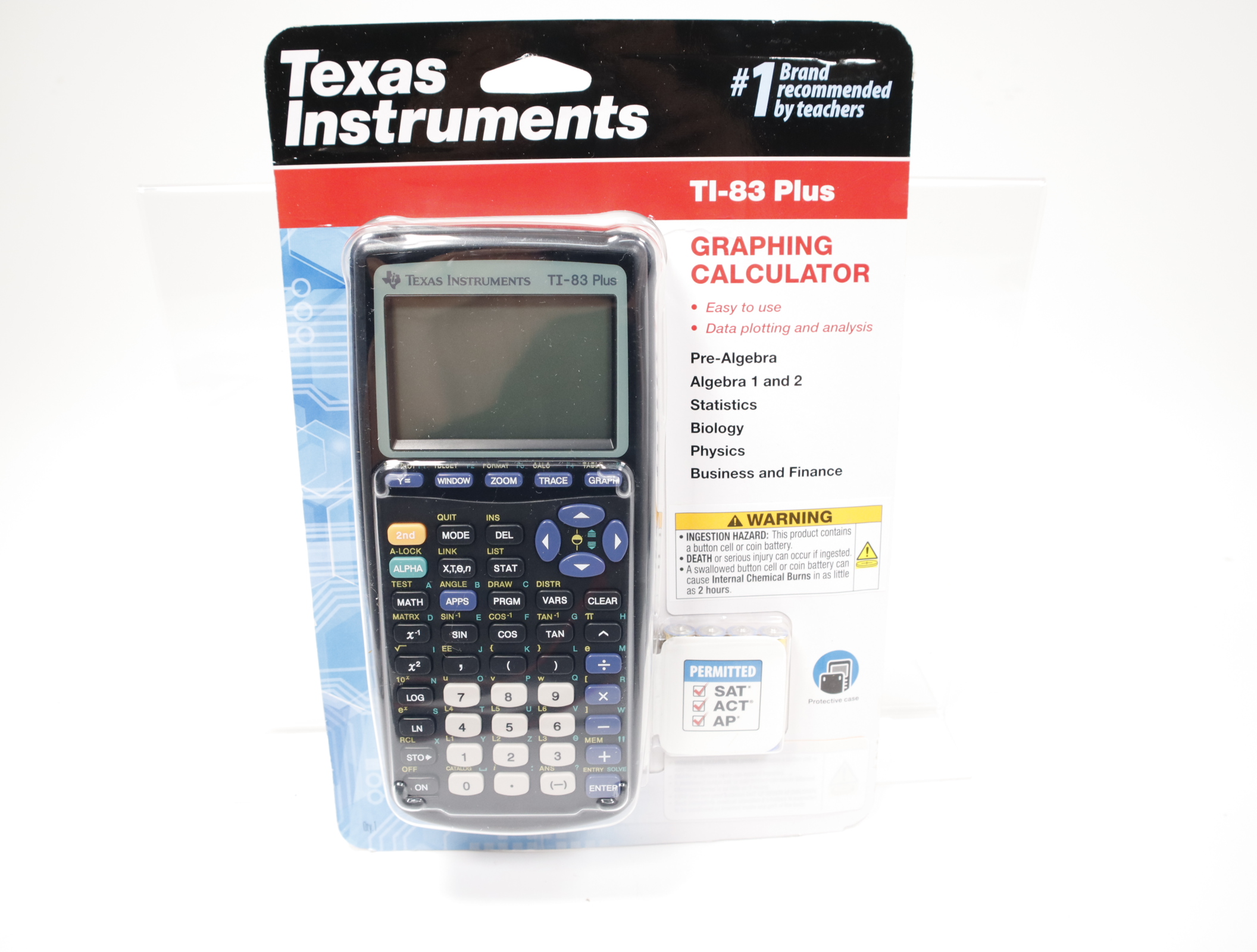Texas Instruments TI83 Plus Graphing Calculator Black