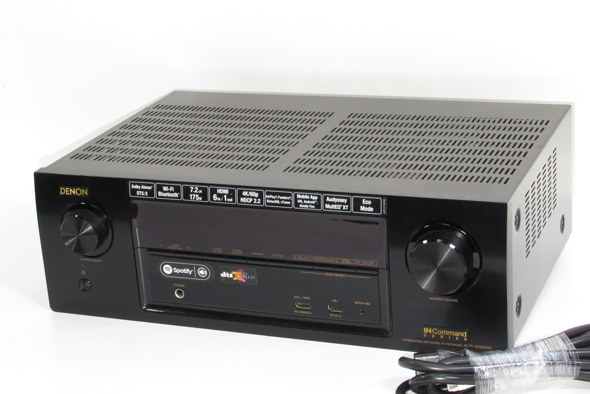 Denon AVR-X1300W 7.2-Ch Network AV Receiver See Description