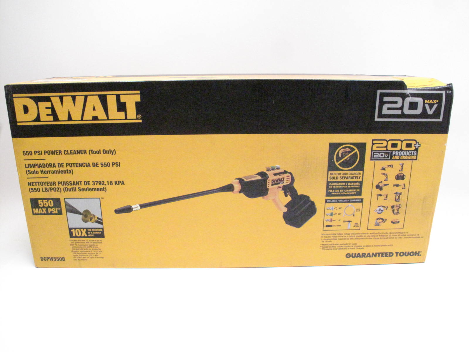 DeWalt 20V MAX 550 PSI Cordless Power Cleaner (Tool Only)