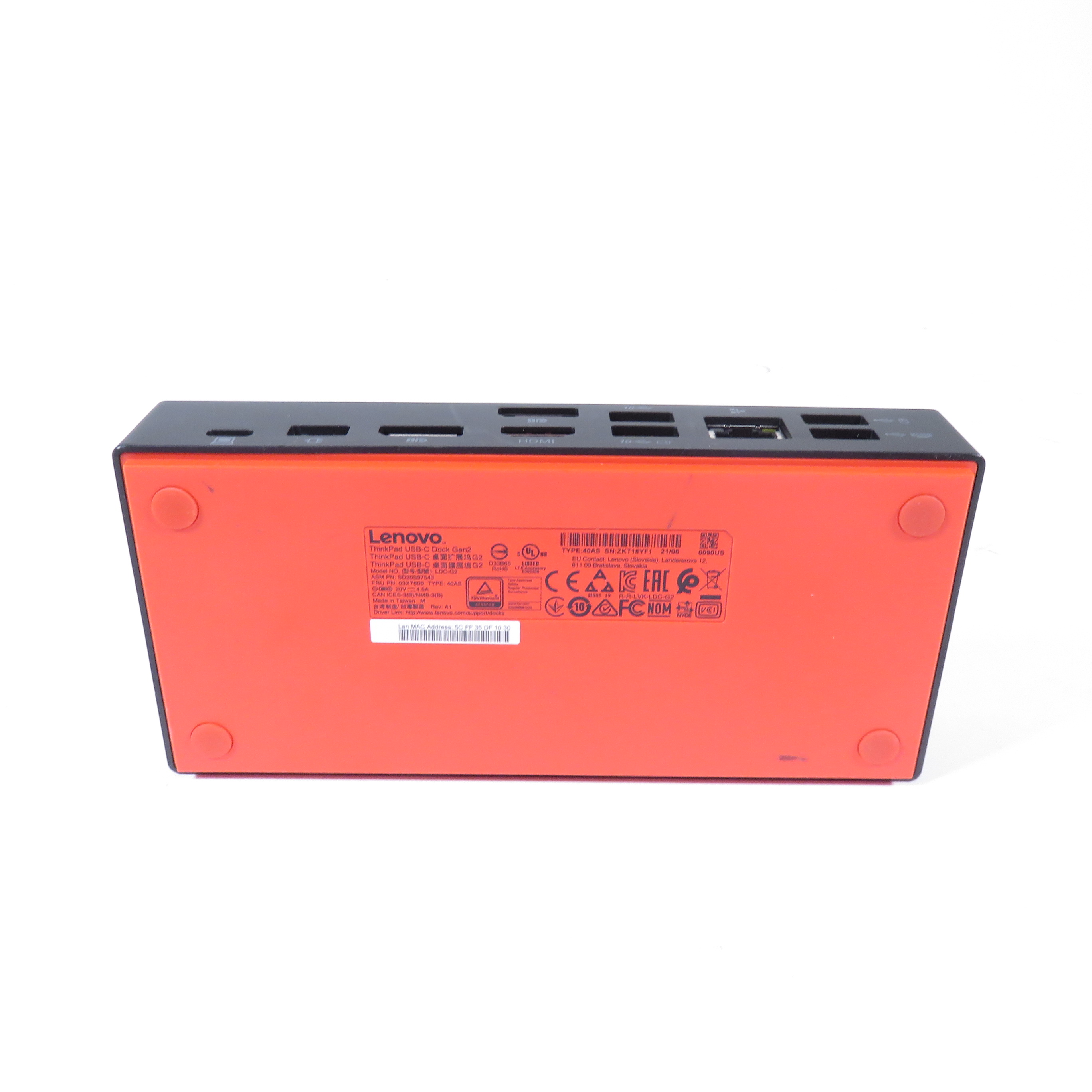 Lenovo ThinkPad USB-C Dock Gen2 LDC-G2 Laptop Docking Station 1763