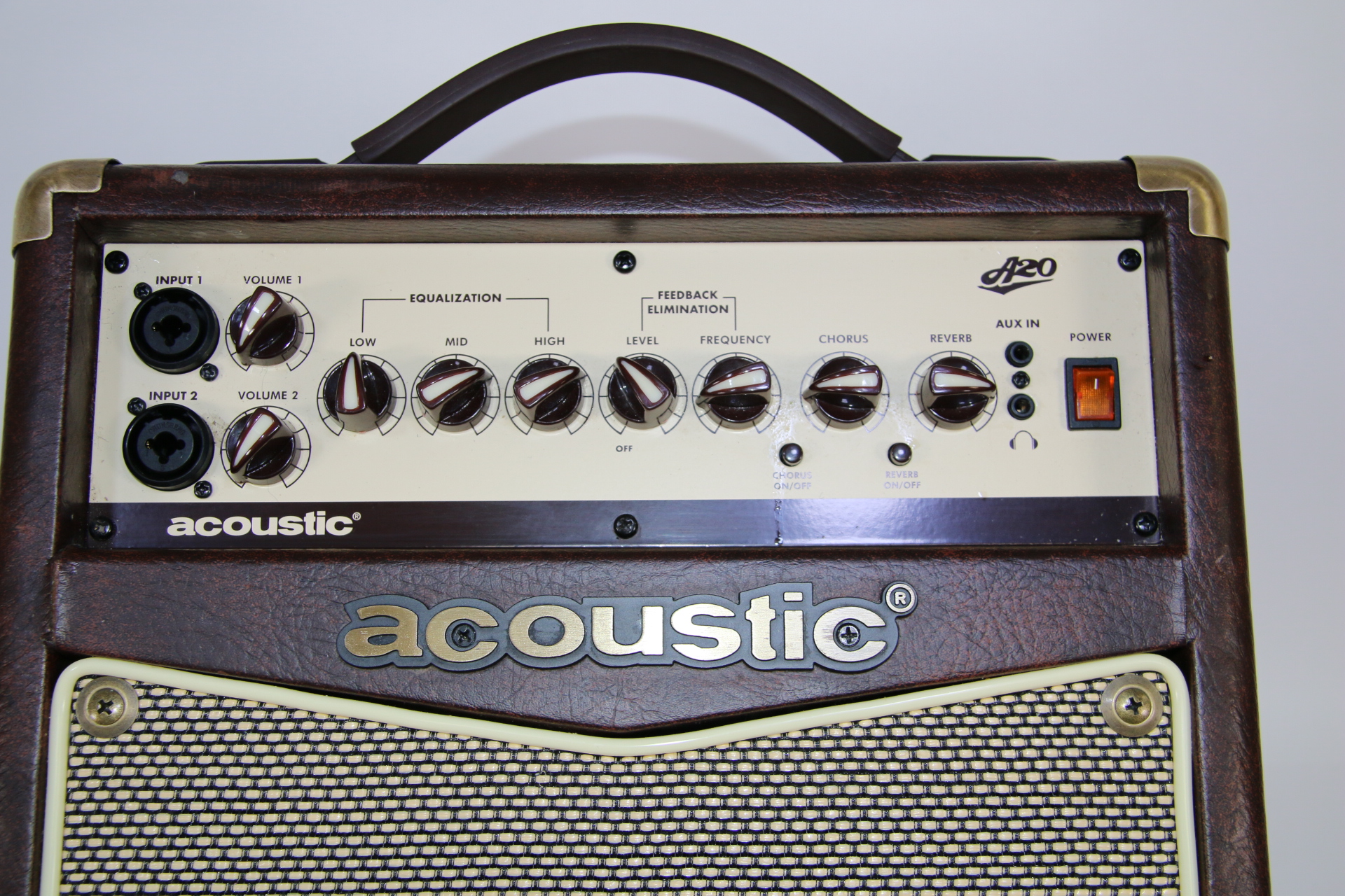 Acoustic A20 20W Acoustic Guitar Amplifier Brown & Tan 0017 Local Pick Up Only