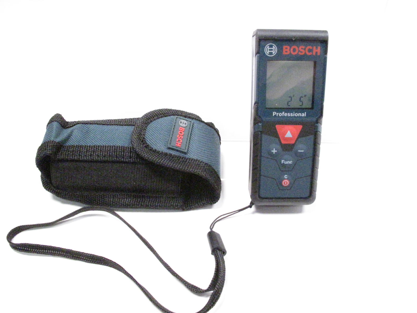 Bosch Blaze Pro GLM165-40 165ft Laser Distance Measure with Color Backlit  Display