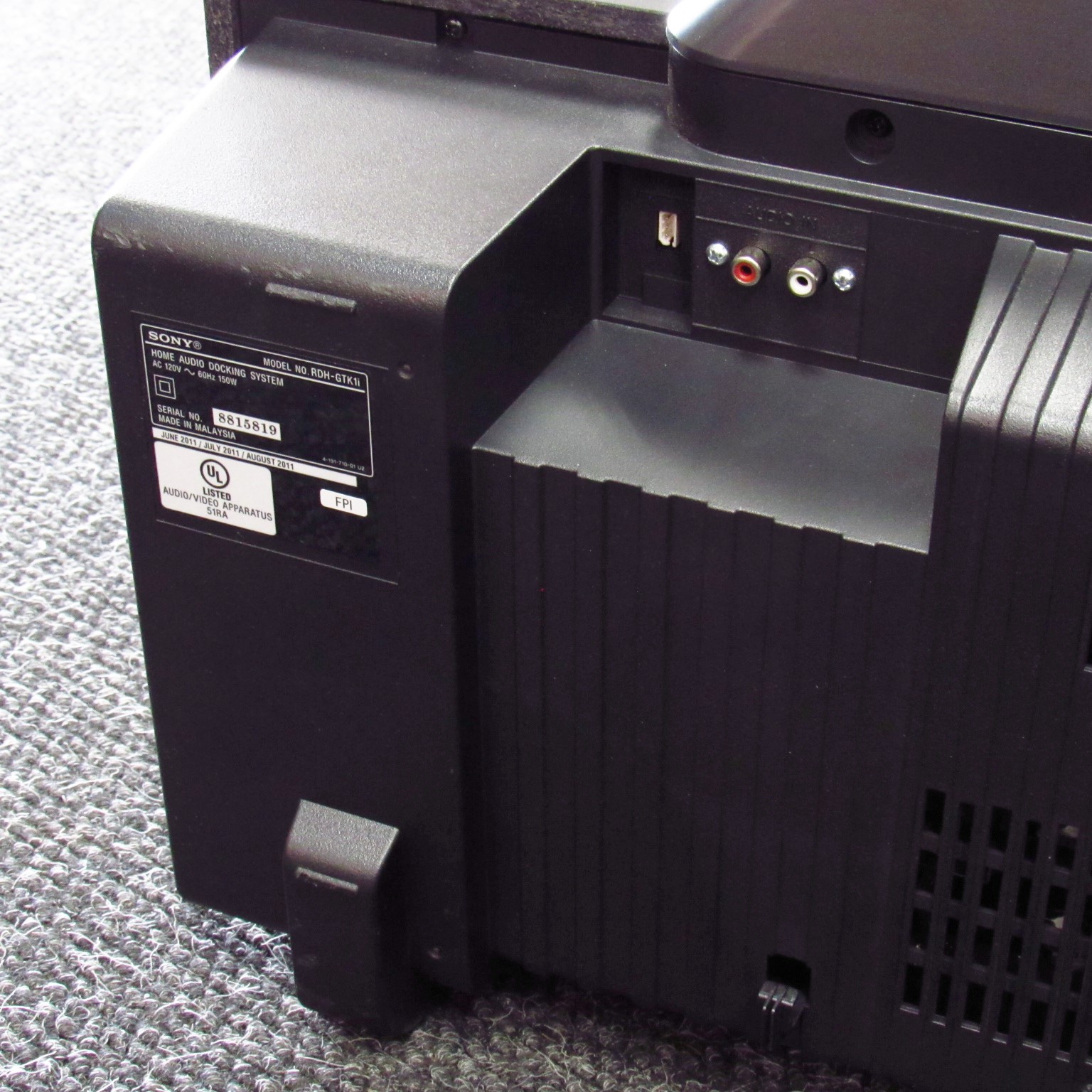 Sony RDHGTK1i Home Audio Docking Music System Local PickUp Only